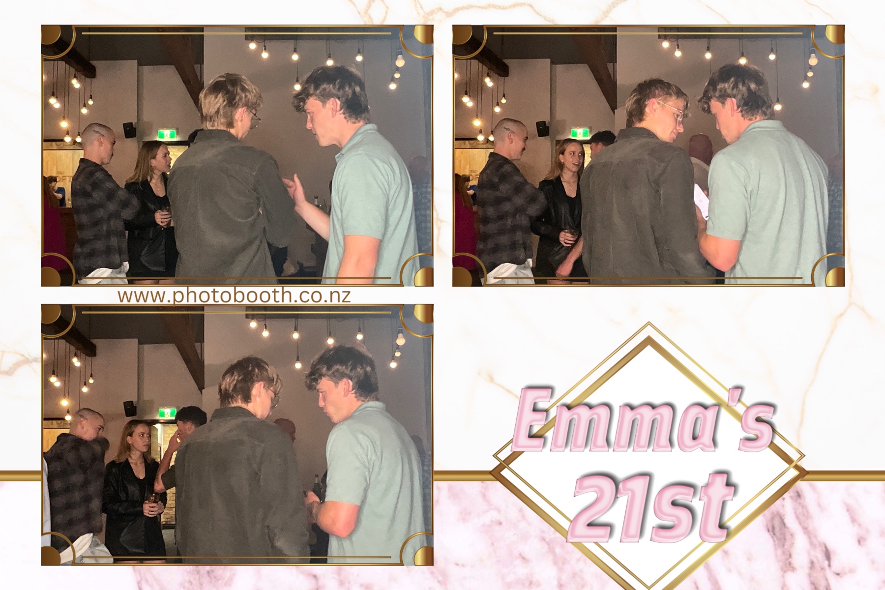 Emma 21st | View more photos from the event at gallery.photobooth.co.nz/u/SelfieCentral/Emma-21st