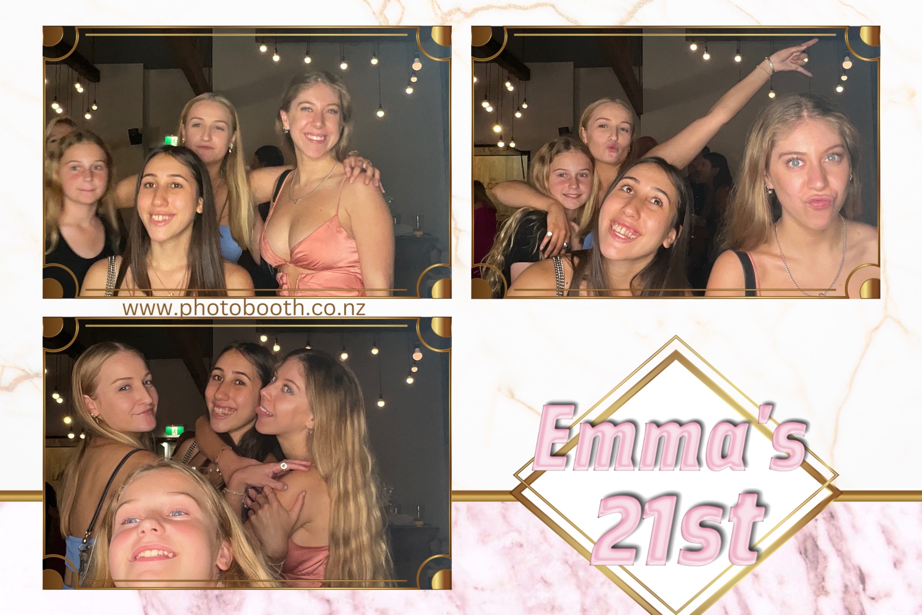Emma 21st | View more photos from the event at gallery.photobooth.co.nz/u/SelfieCentral/Emma-21st