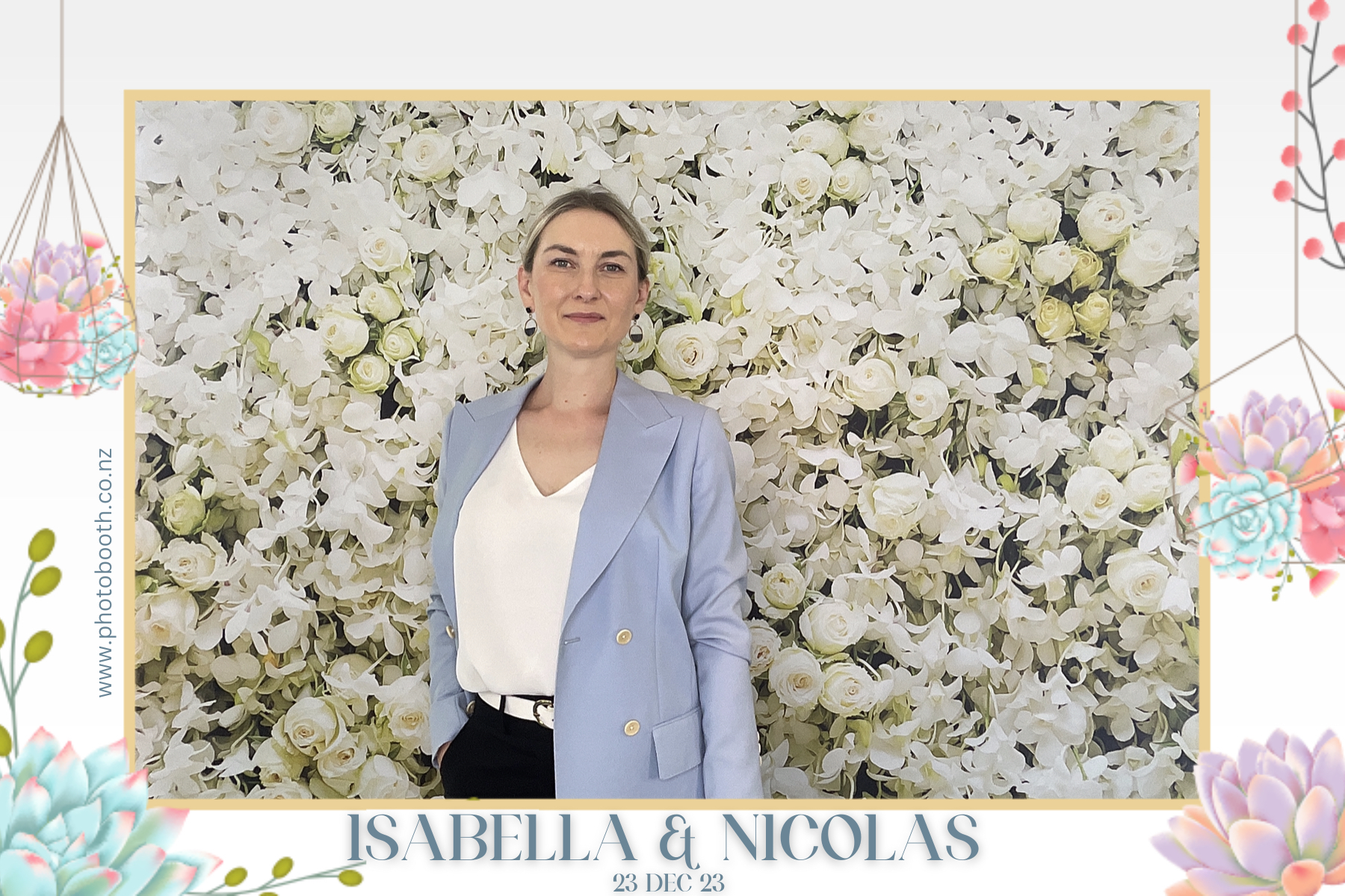 Isabella & Nicolas's Wedding | View more photos from the event at gallery.photobooth.co.nz/u/SelfieCentral/Isabella-Nicolass-Wedding