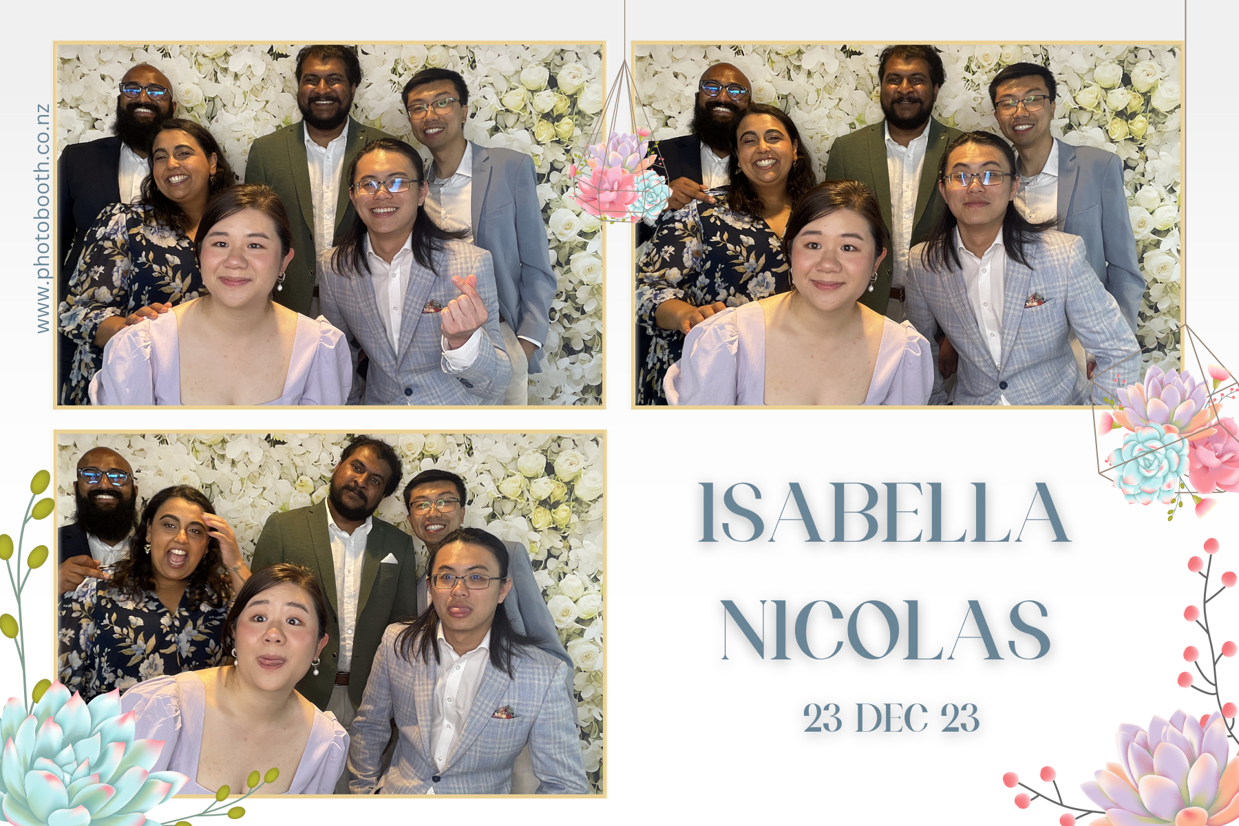 Isabella & Nicolas's Wedding | View more photos from the event at gallery.photobooth.co.nz/u/SelfieCentral/Isabella-Nicolass-Wedding