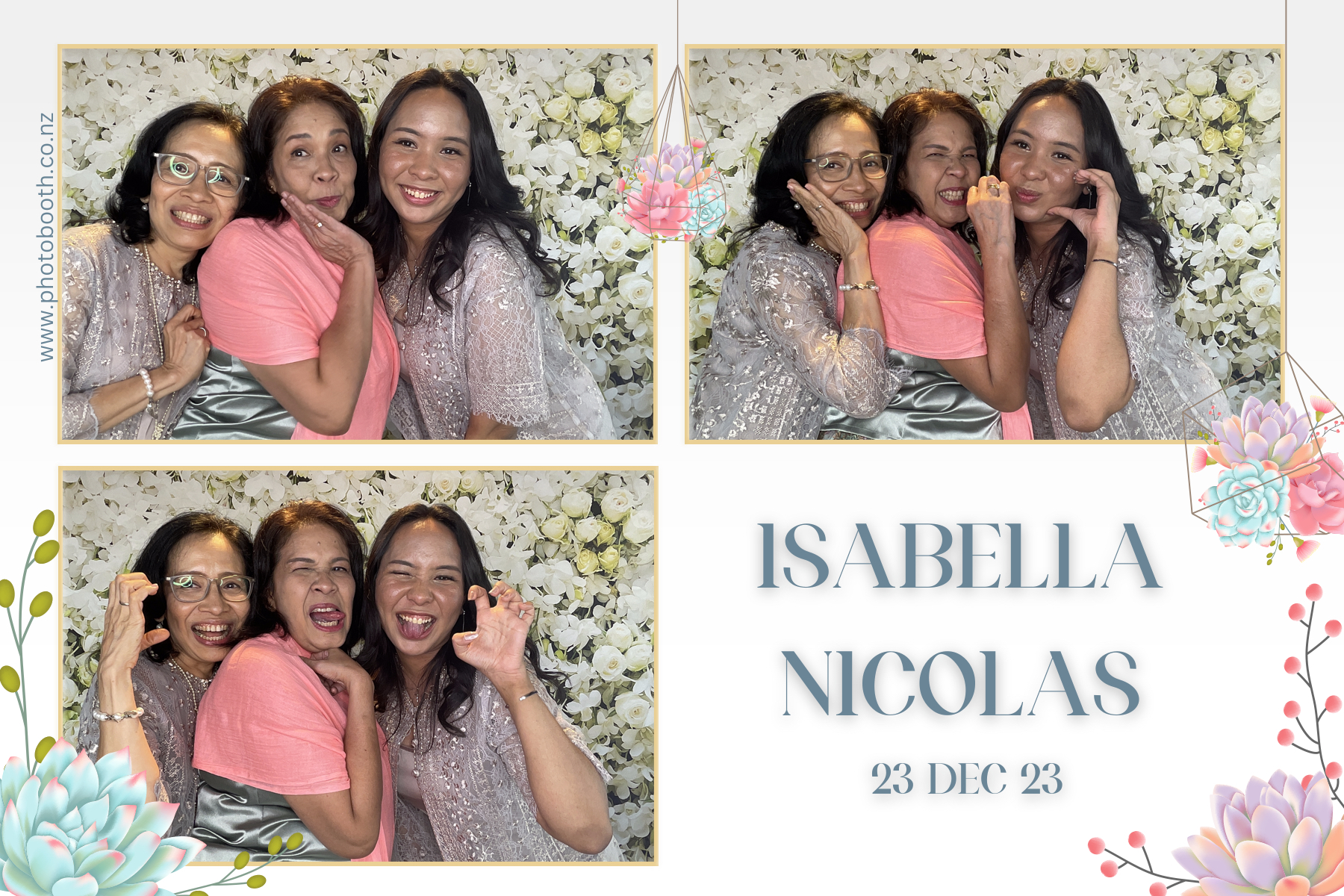 Isabella & Nicolas's Wedding | View more photos from the event at gallery.photobooth.co.nz/u/SelfieCentral/Isabella-Nicolass-Wedding