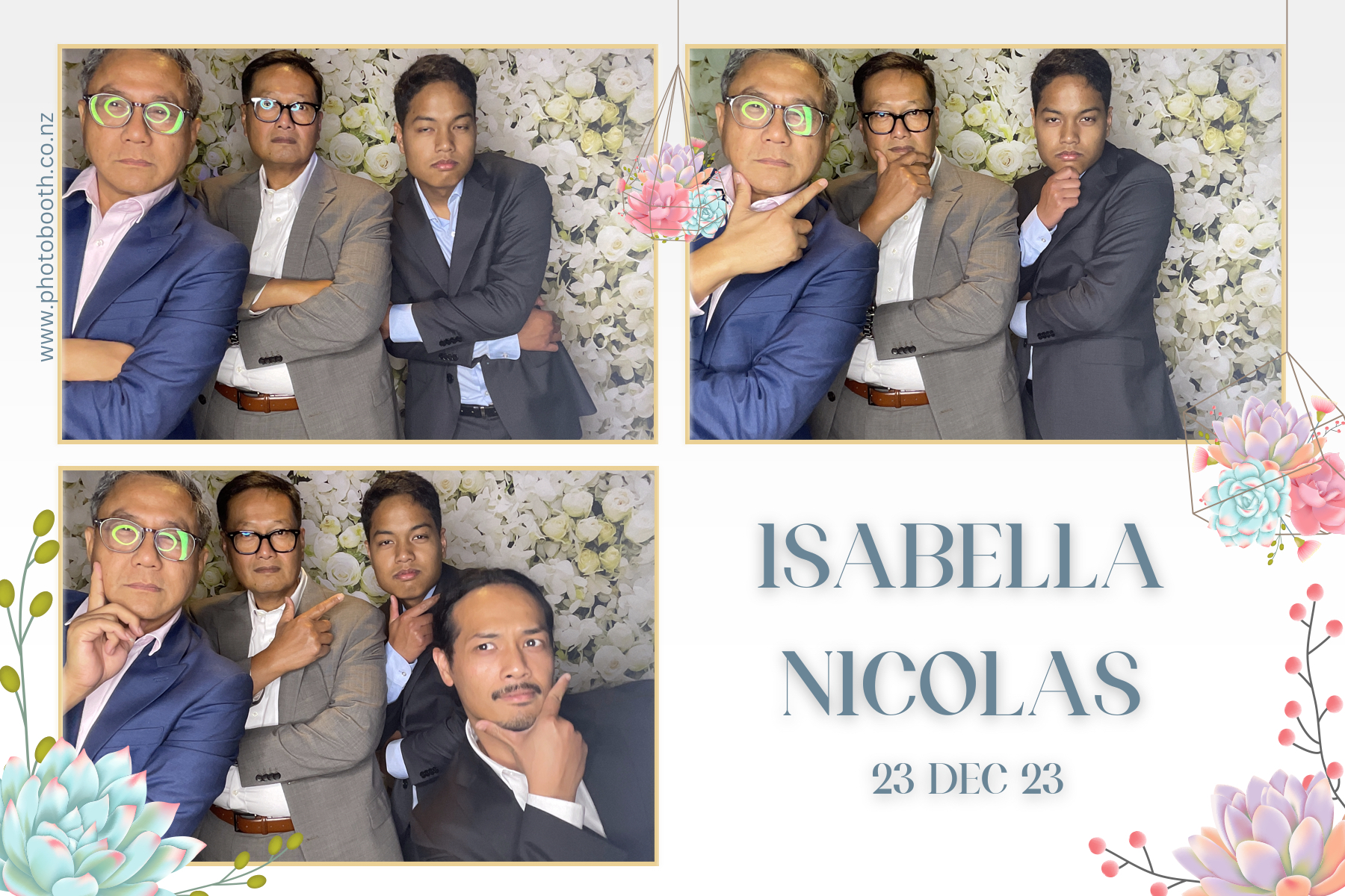 Isabella & Nicolas's Wedding | View more photos from the event at gallery.photobooth.co.nz/u/SelfieCentral/Isabella-Nicolass-Wedding