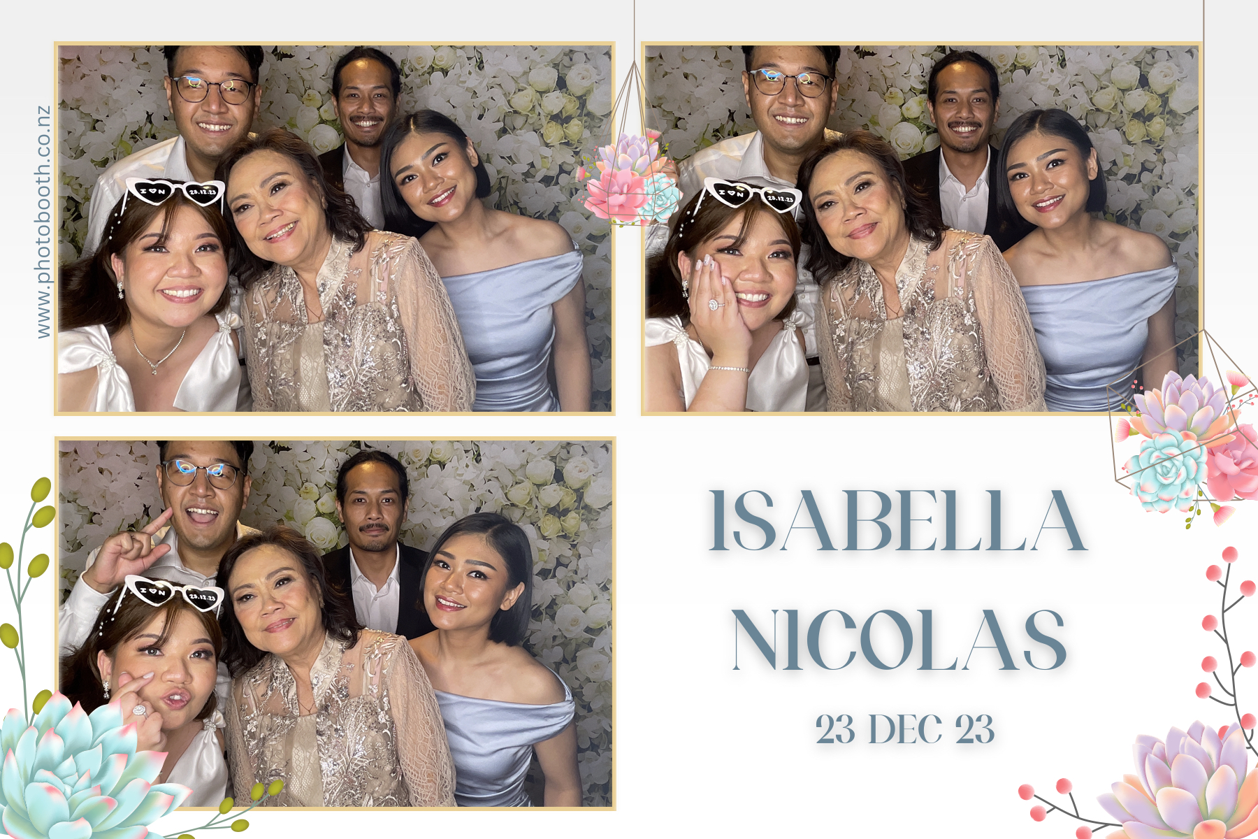 Isabella & Nicolas's Wedding | View more photos from the event at gallery.photobooth.co.nz/u/SelfieCentral/Isabella-Nicolass-Wedding