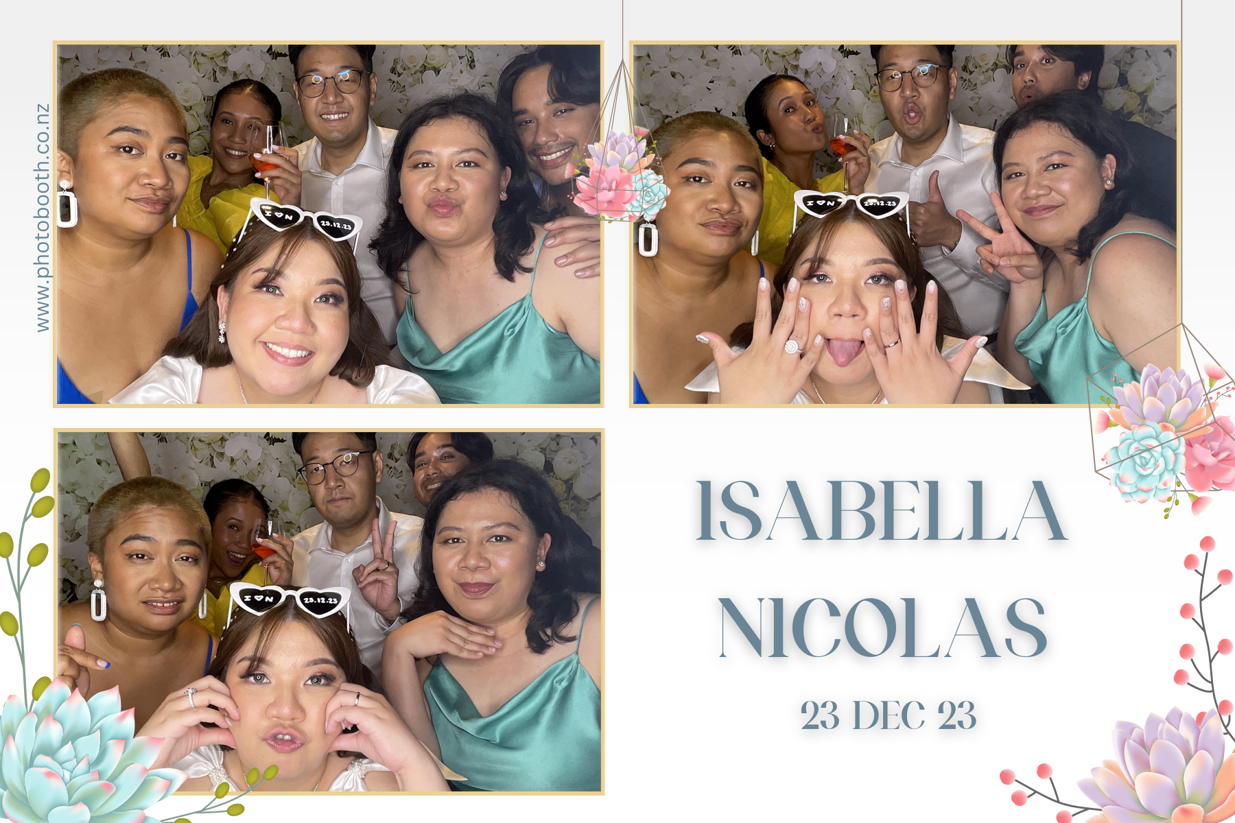 Isabella & Nicolas's Wedding | View more photos from the event at gallery.photobooth.co.nz/u/SelfieCentral/Isabella-Nicolass-Wedding