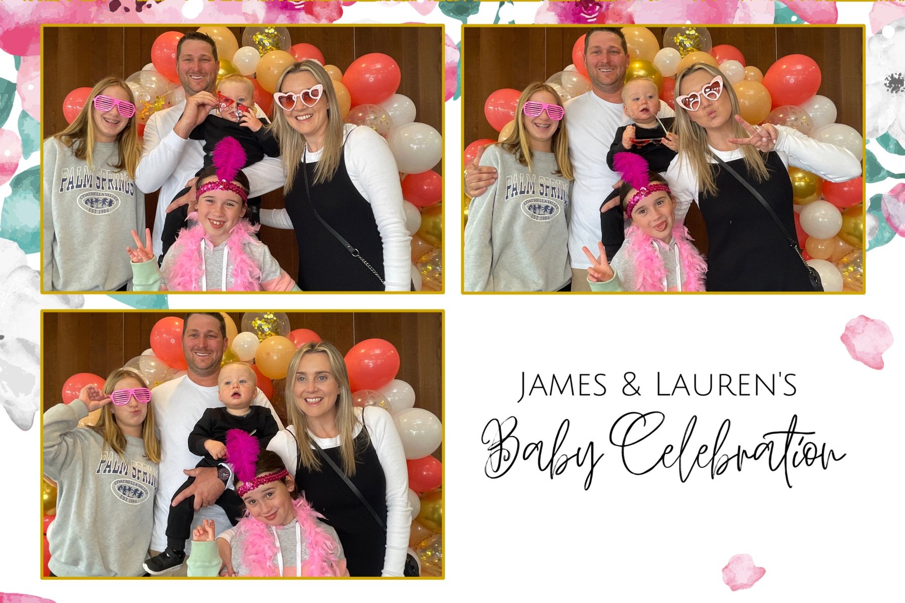 James and Lauren's Baby Celebration | View more photos from the event at gallery.photobooth.co.nz/u/SelfieCentral/James-and-Laurens-Baby-Celebration