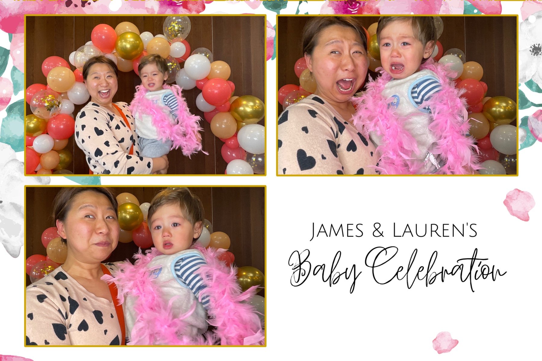 James and Lauren's Baby Celebration | View more photos from the event at gallery.photobooth.co.nz/u/SelfieCentral/James-and-Laurens-Baby-Celebration