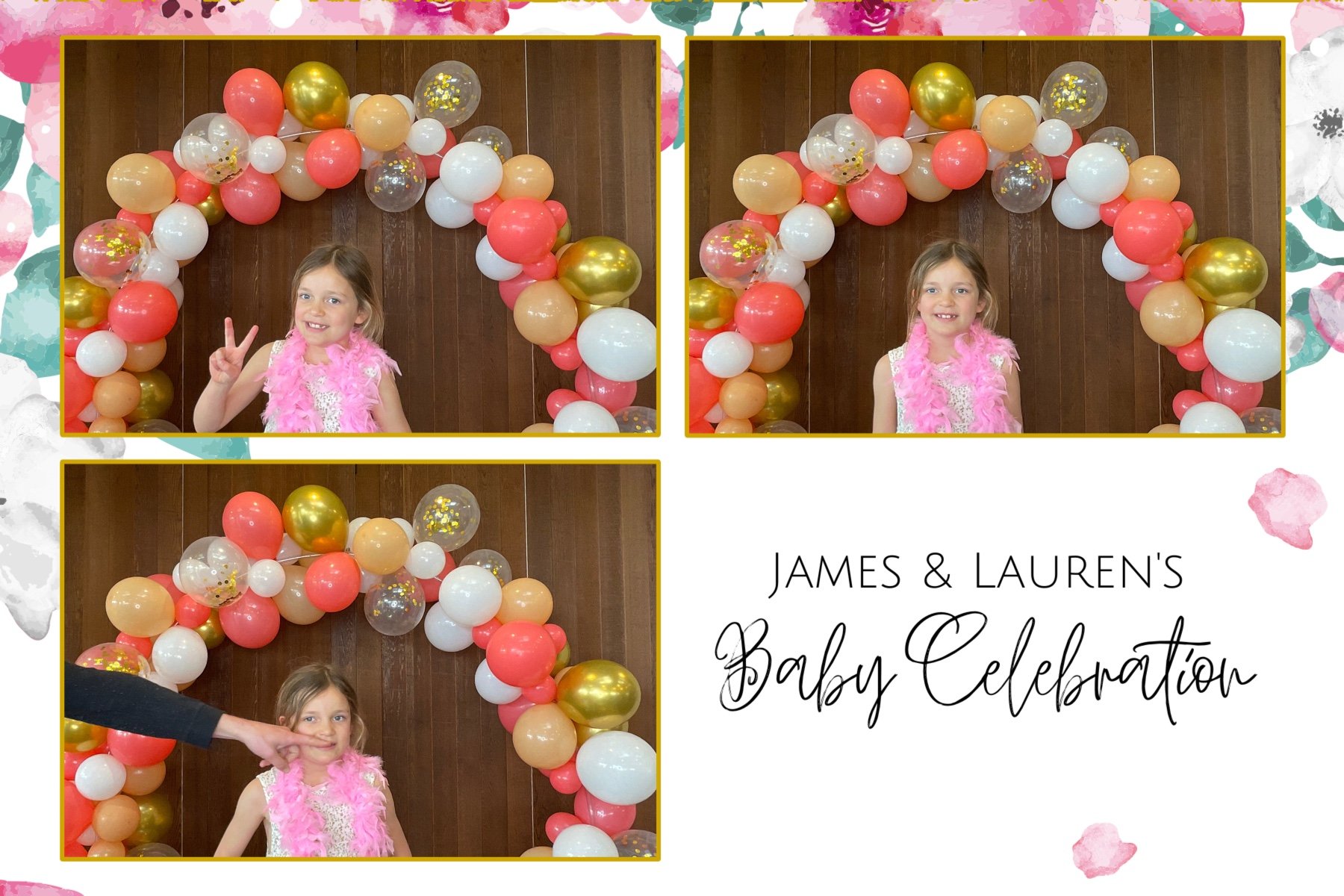 James and Lauren's Baby Celebration | View more photos from the event at gallery.photobooth.co.nz/u/SelfieCentral/James-and-Laurens-Baby-Celebration