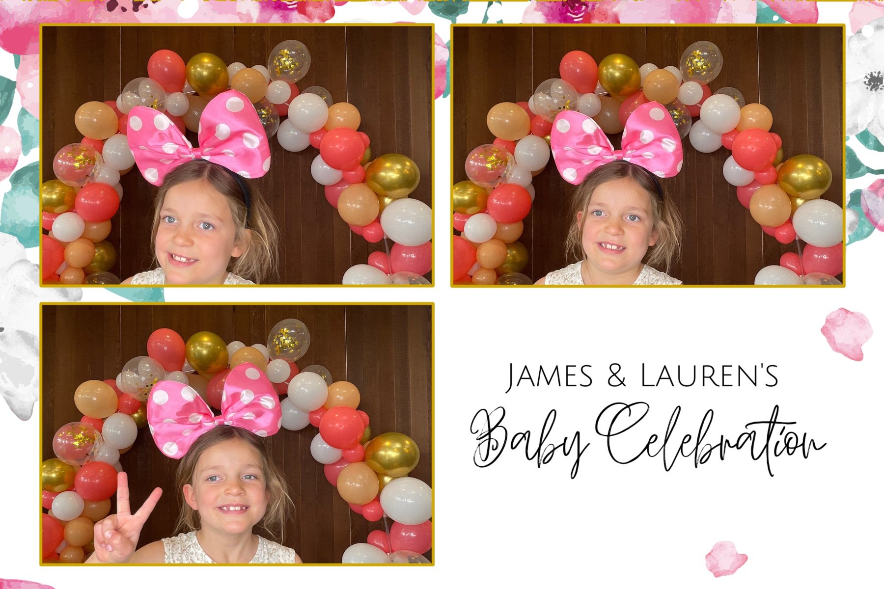 James and Lauren's Baby Celebration | View more photos from the event at gallery.photobooth.co.nz/u/SelfieCentral/James-and-Laurens-Baby-Celebration