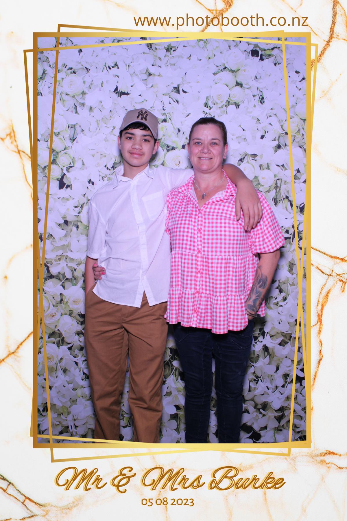 Mr & Mrs Burke | View more photos from the event at gallery.photobooth.co.nz/u/SelfieCentral/Mr-Mrs-Burke