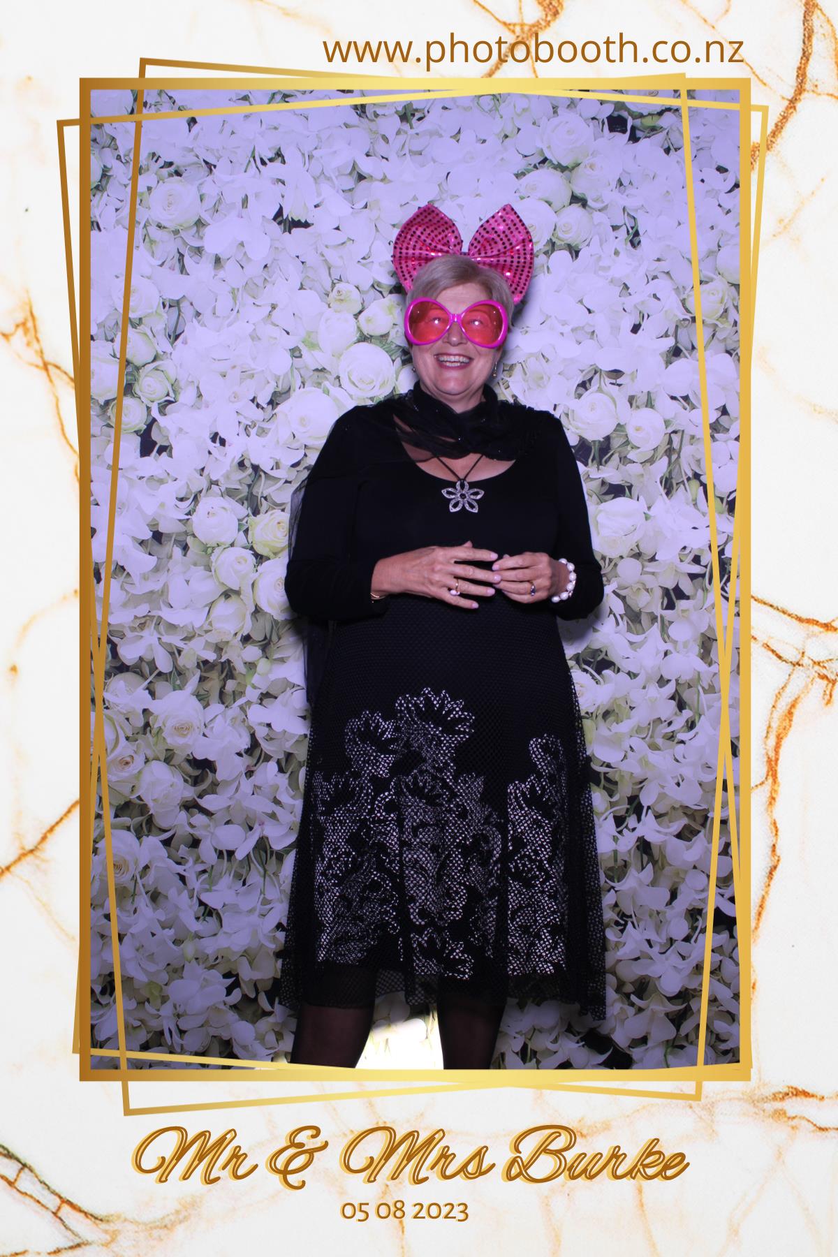 Mr & Mrs Burke | View more photos from the event at gallery.photobooth.co.nz/u/SelfieCentral/Mr-Mrs-Burke