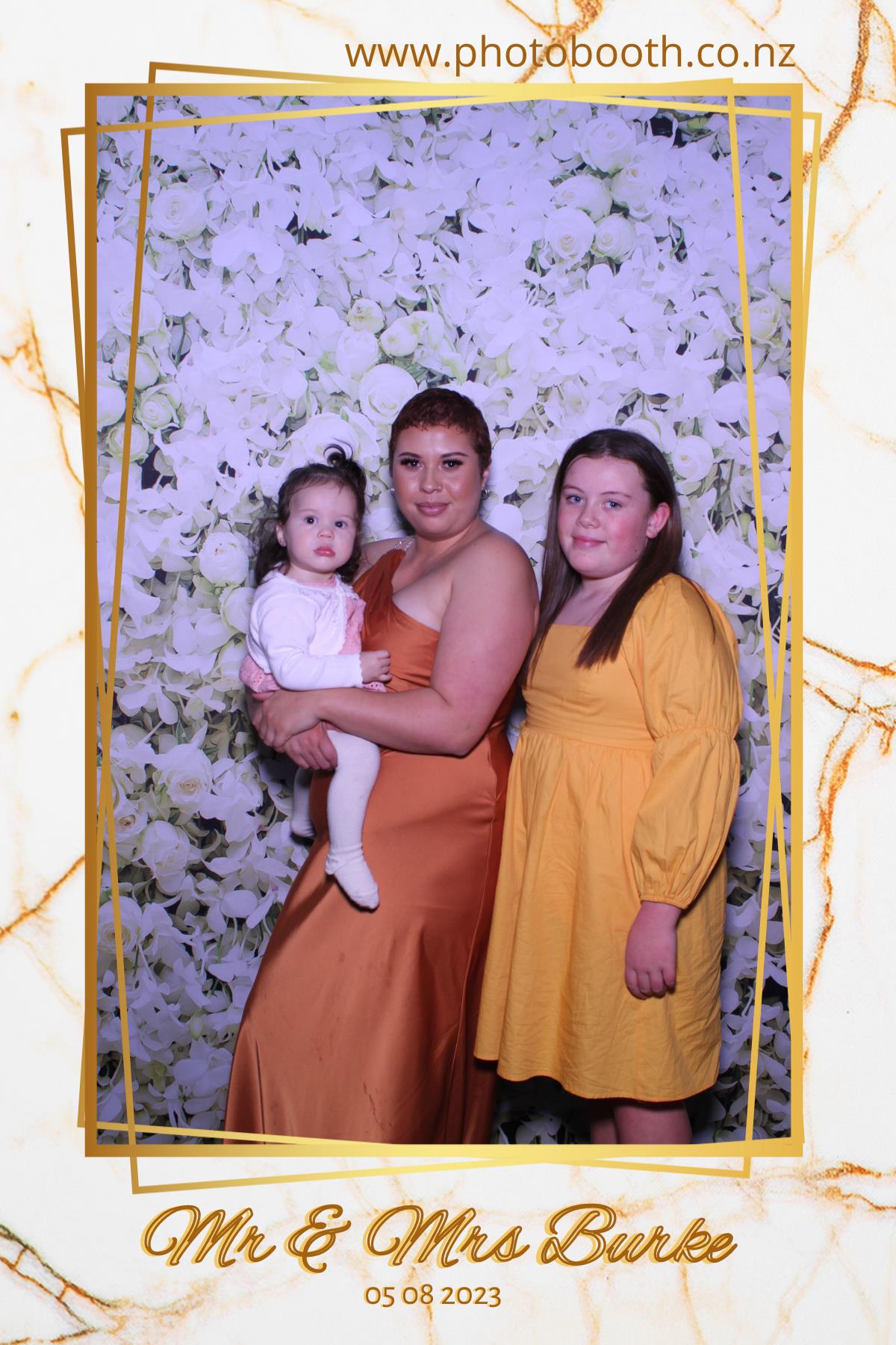 Mr & Mrs Burke | View more photos from the event at gallery.photobooth.co.nz/u/SelfieCentral/Mr-Mrs-Burke