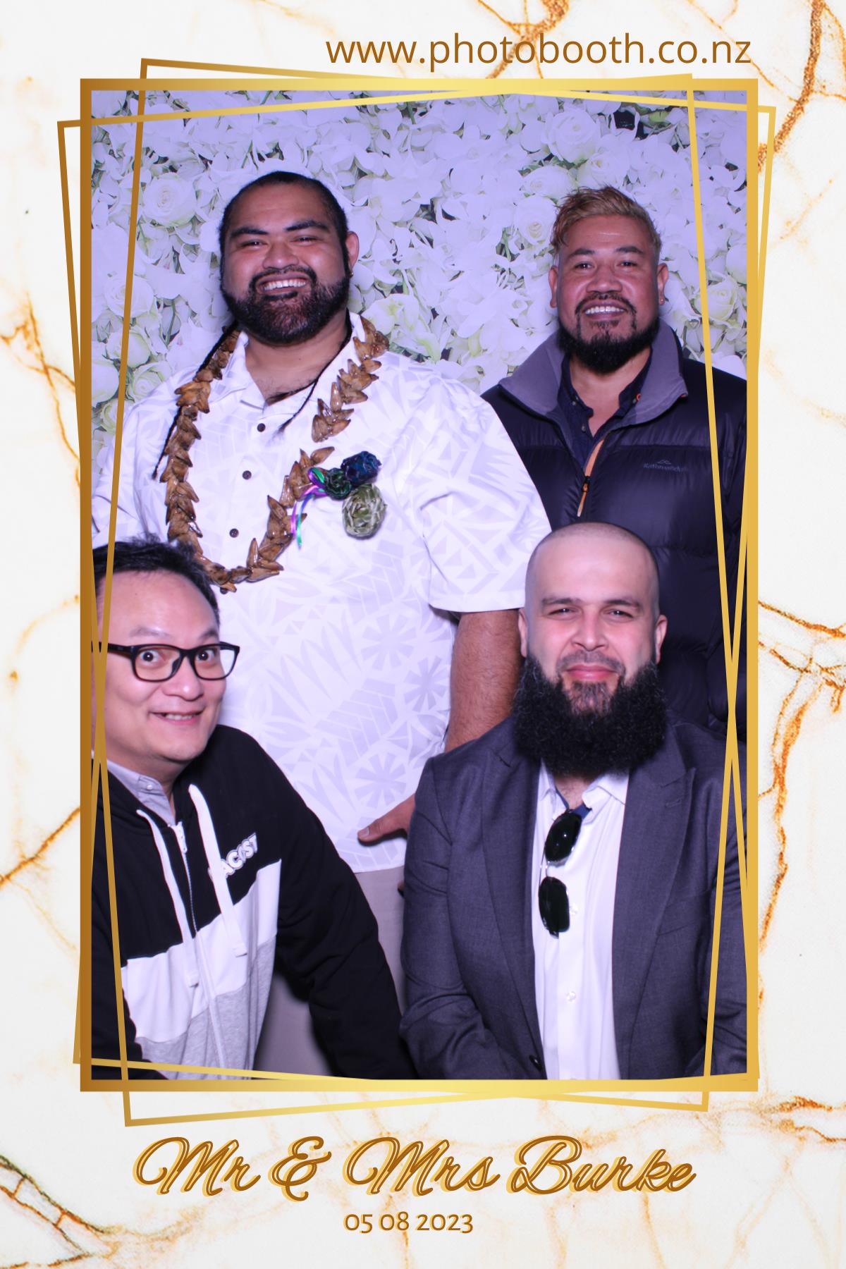 Mr & Mrs Burke | View more photos from the event at gallery.photobooth.co.nz/u/SelfieCentral/Mr-Mrs-Burke