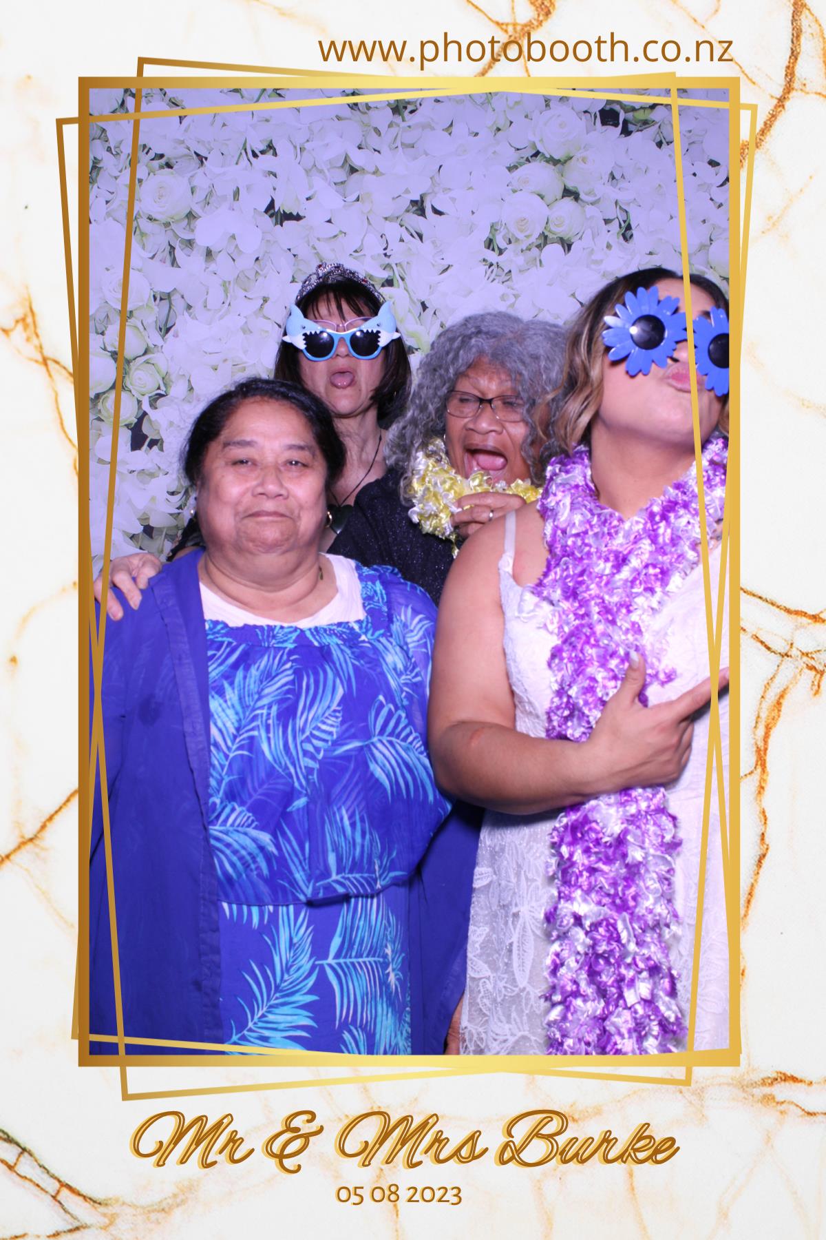 Mr & Mrs Burke | View more photos from the event at gallery.photobooth.co.nz/u/SelfieCentral/Mr-Mrs-Burke