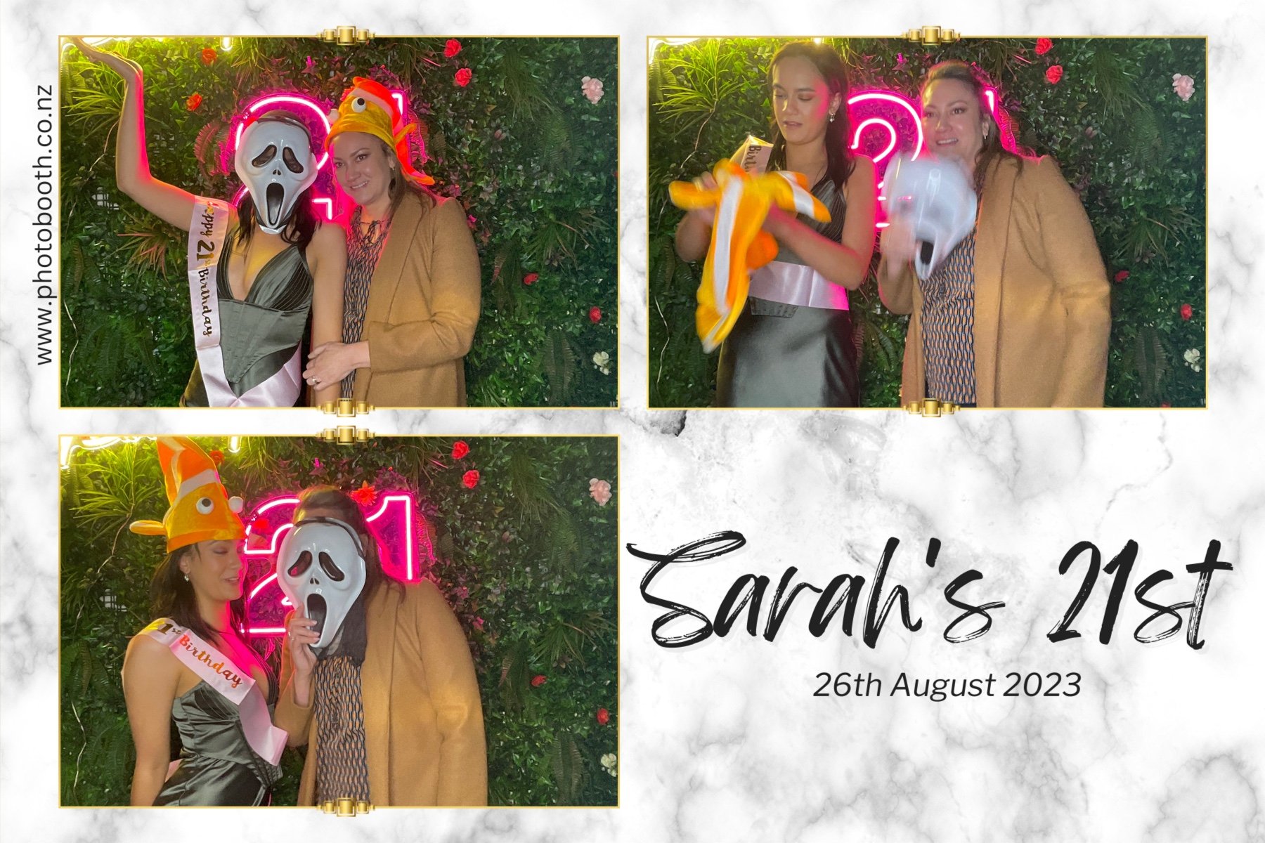 Sarah's 21st | View more photos from the event at gallery.photobooth.co.nz/u/SelfieCentral/Sarahs-21st
