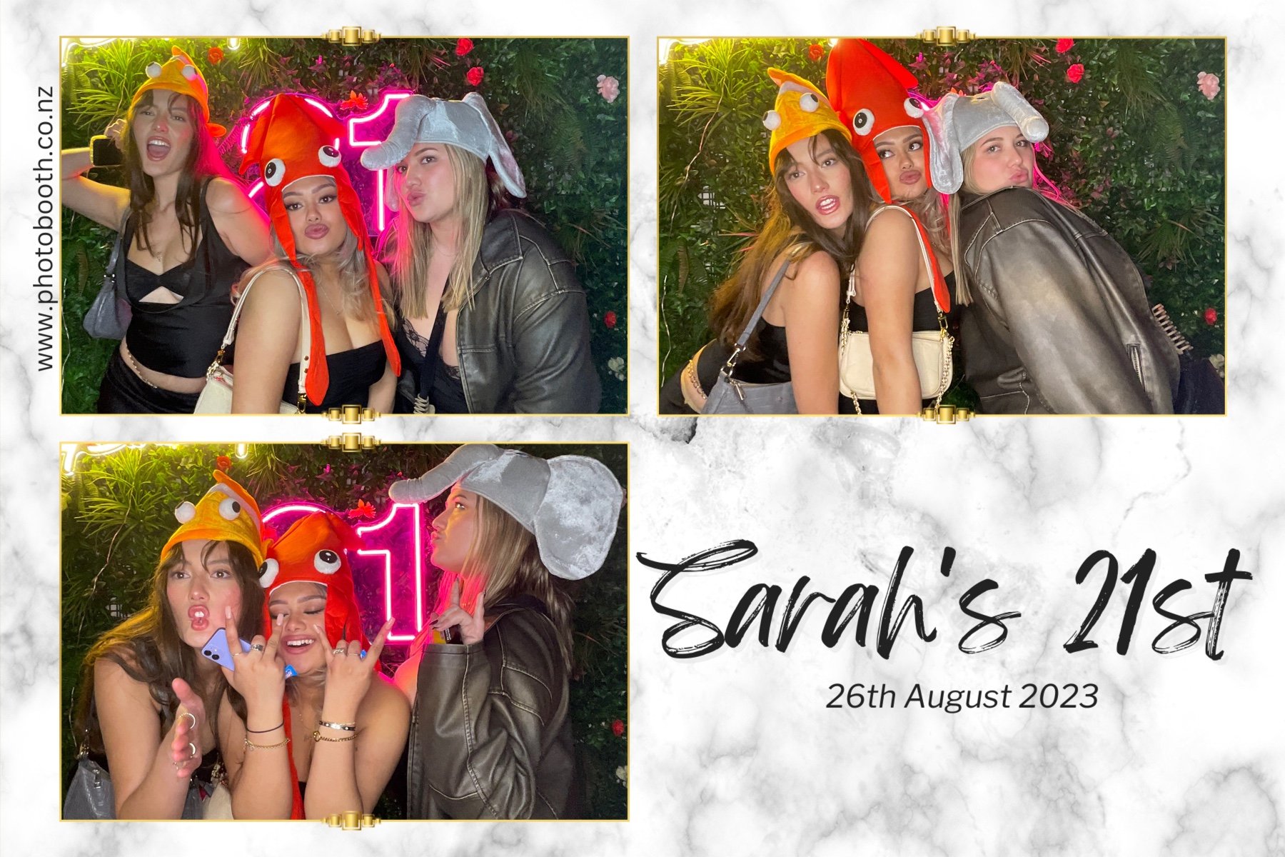 Sarah's 21st | View more photos from the event at gallery.photobooth.co.nz/u/SelfieCentral/Sarahs-21st