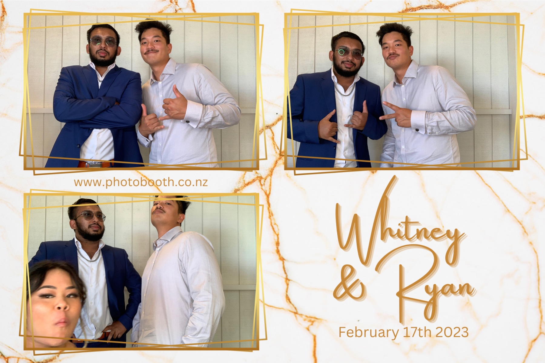 Whitney & Ryan's Wedding | View more photos from the event at gallery.photobooth.co.nz/u/SelfieCentral/Whitney-Ryans-Wedding