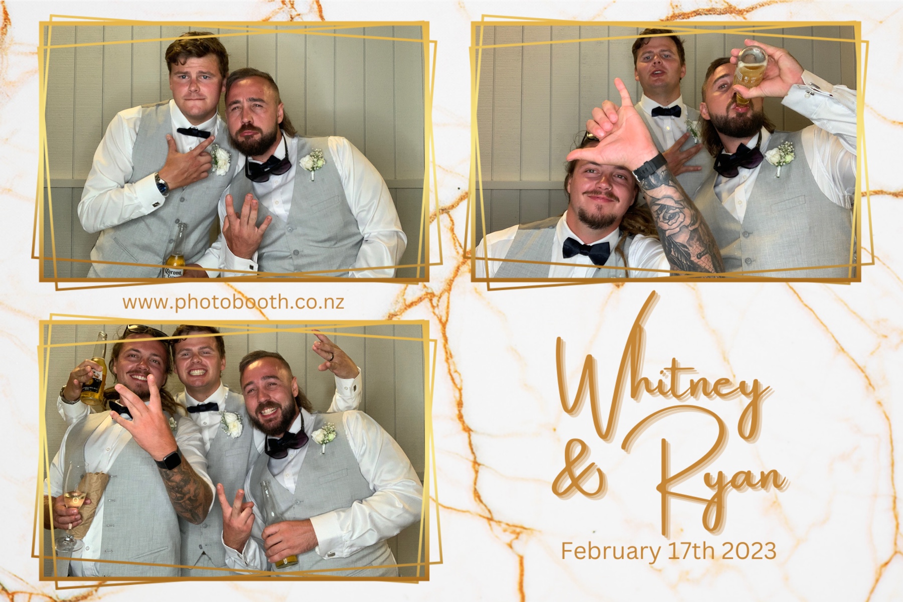 Whitney & Ryan's Wedding | View more photos from the event at gallery.photobooth.co.nz/u/SelfieCentral/Whitney-Ryans-Wedding