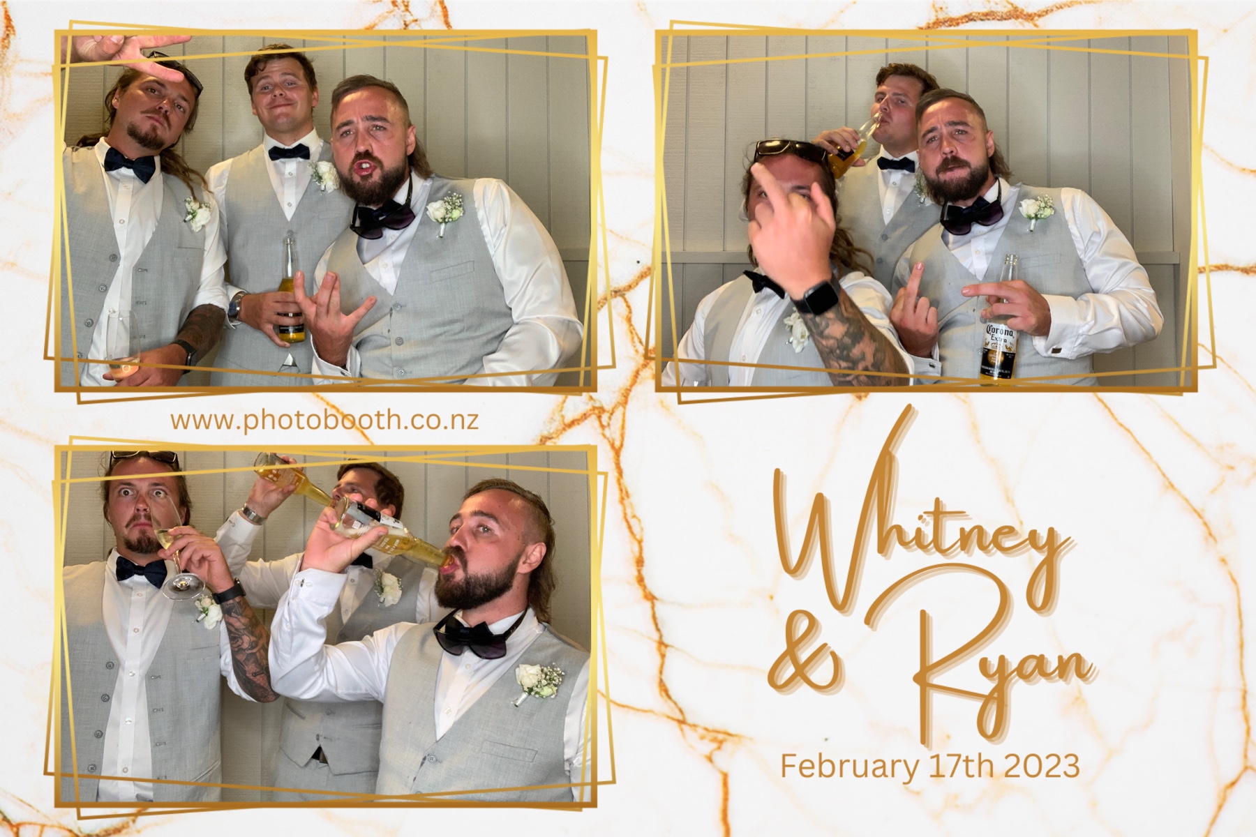 Whitney & Ryan's Wedding | View more photos from the event at gallery.photobooth.co.nz/u/SelfieCentral/Whitney-Ryans-Wedding