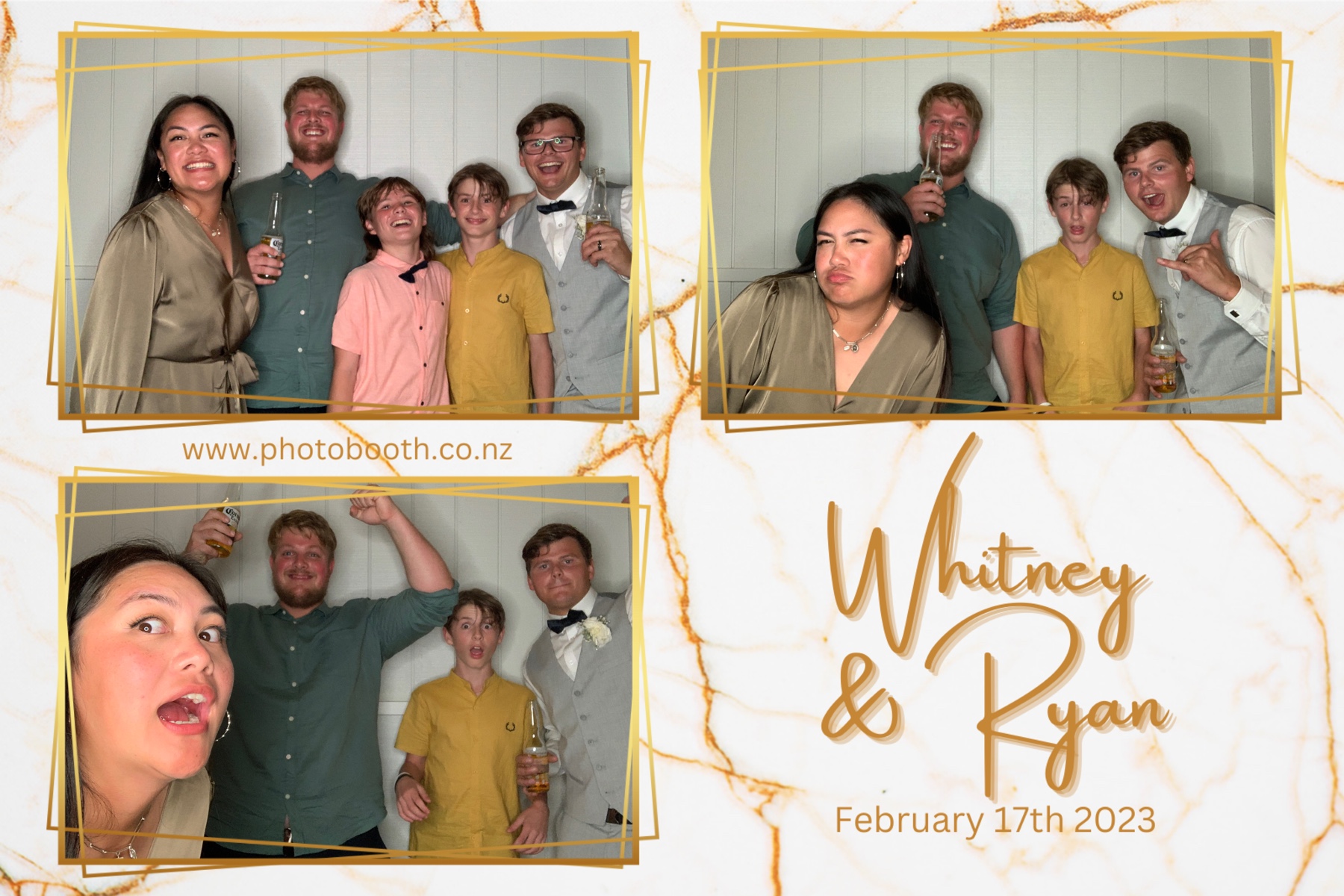 Whitney & Ryan's Wedding | View more photos from the event at gallery.photobooth.co.nz/u/SelfieCentral/Whitney-Ryans-Wedding