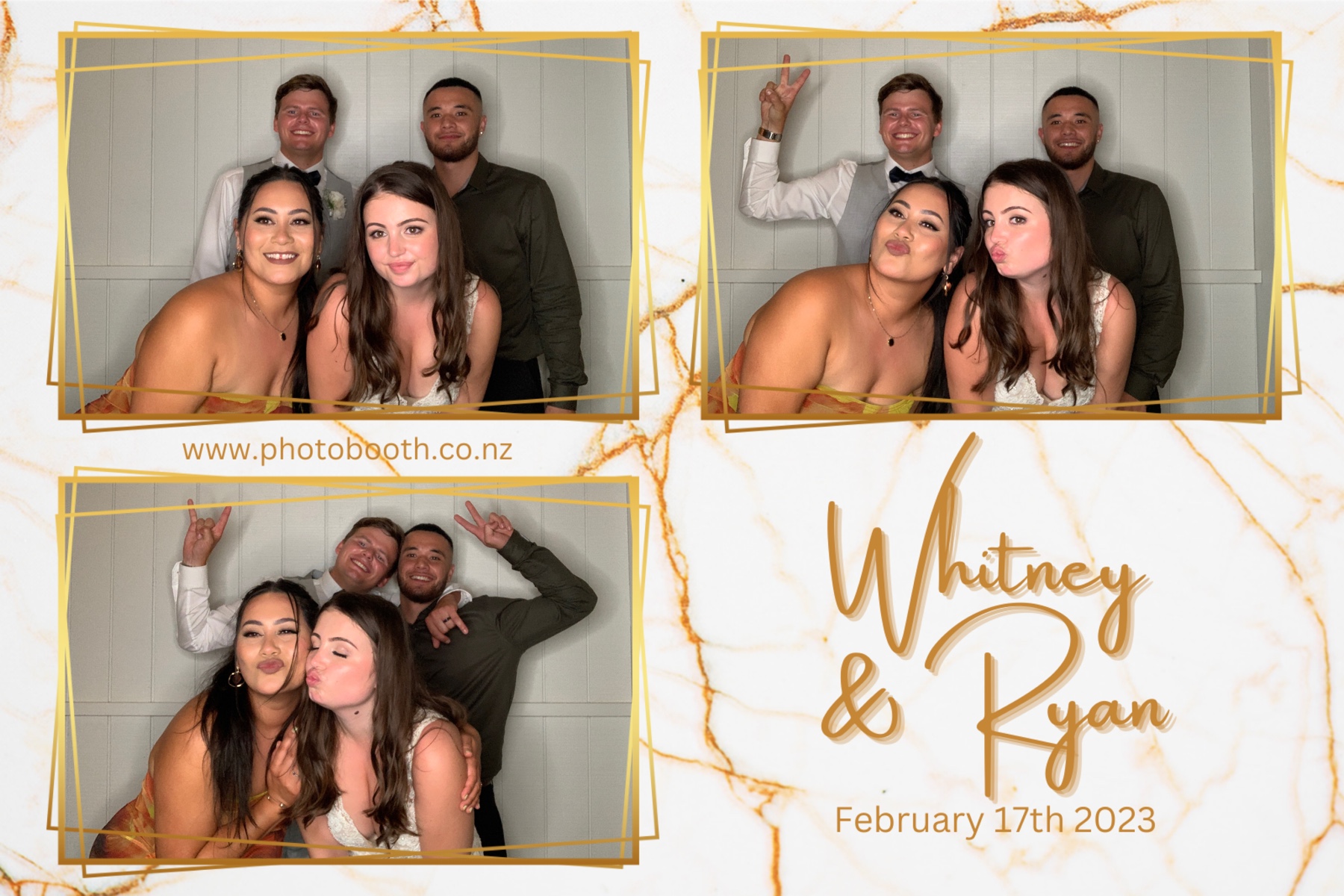 Whitney & Ryan's Wedding | View more photos from the event at gallery.photobooth.co.nz/u/SelfieCentral/Whitney-Ryans-Wedding