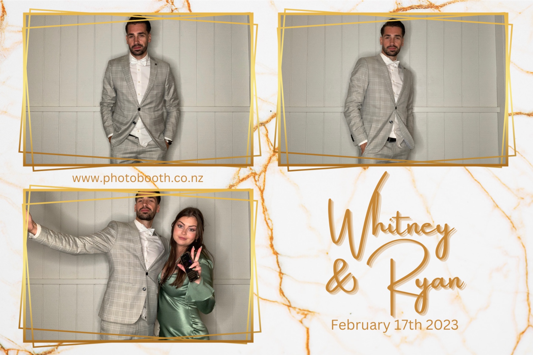 Whitney & Ryan's Wedding | View more photos from the event at gallery.photobooth.co.nz/u/SelfieCentral/Whitney-Ryans-Wedding