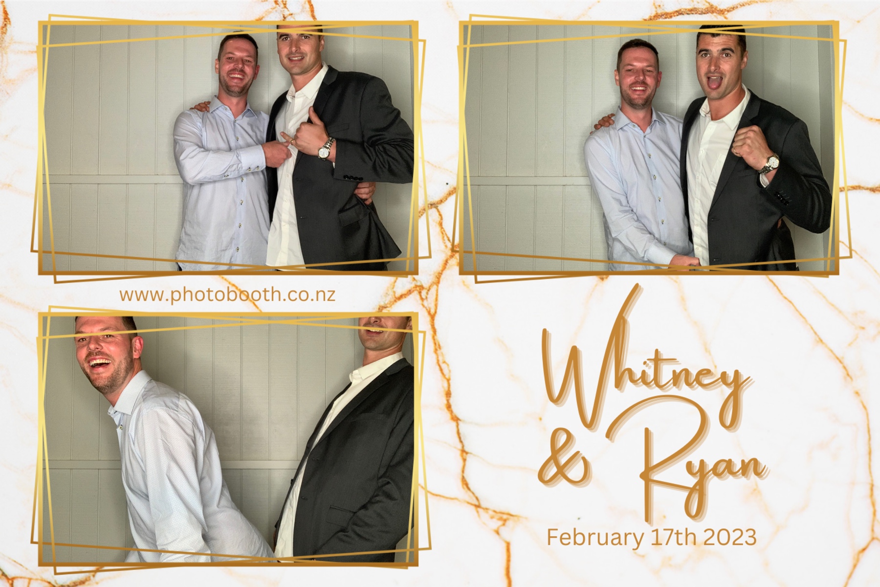 Whitney & Ryan's Wedding | View more photos from the event at gallery.photobooth.co.nz/u/SelfieCentral/Whitney-Ryans-Wedding