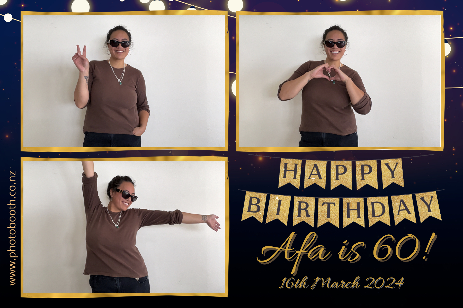 Afa's 60th | View more photos from the event at gallery.photobooth.co.nz/u/SelfieCentral/Afas-60th