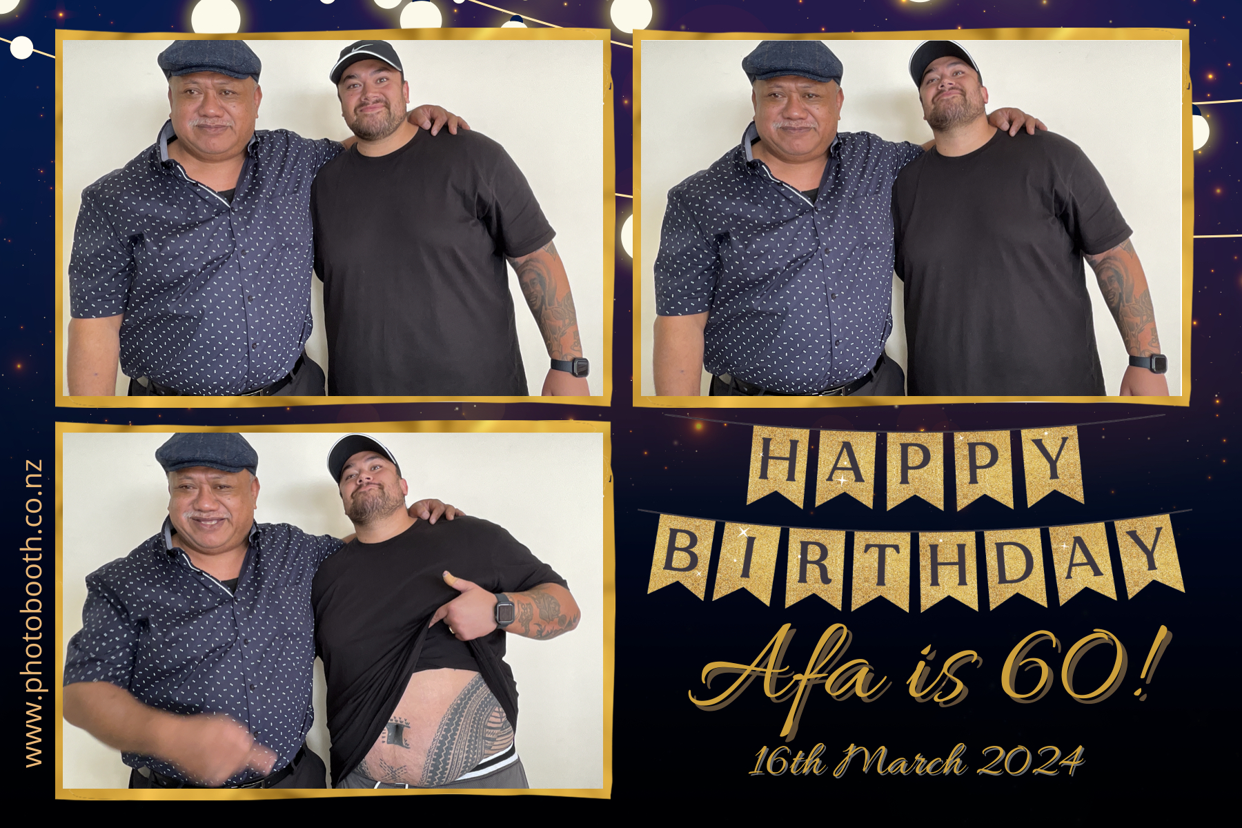 Afa's 60th | View more photos from the event at gallery.photobooth.co.nz/u/SelfieCentral/Afas-60th