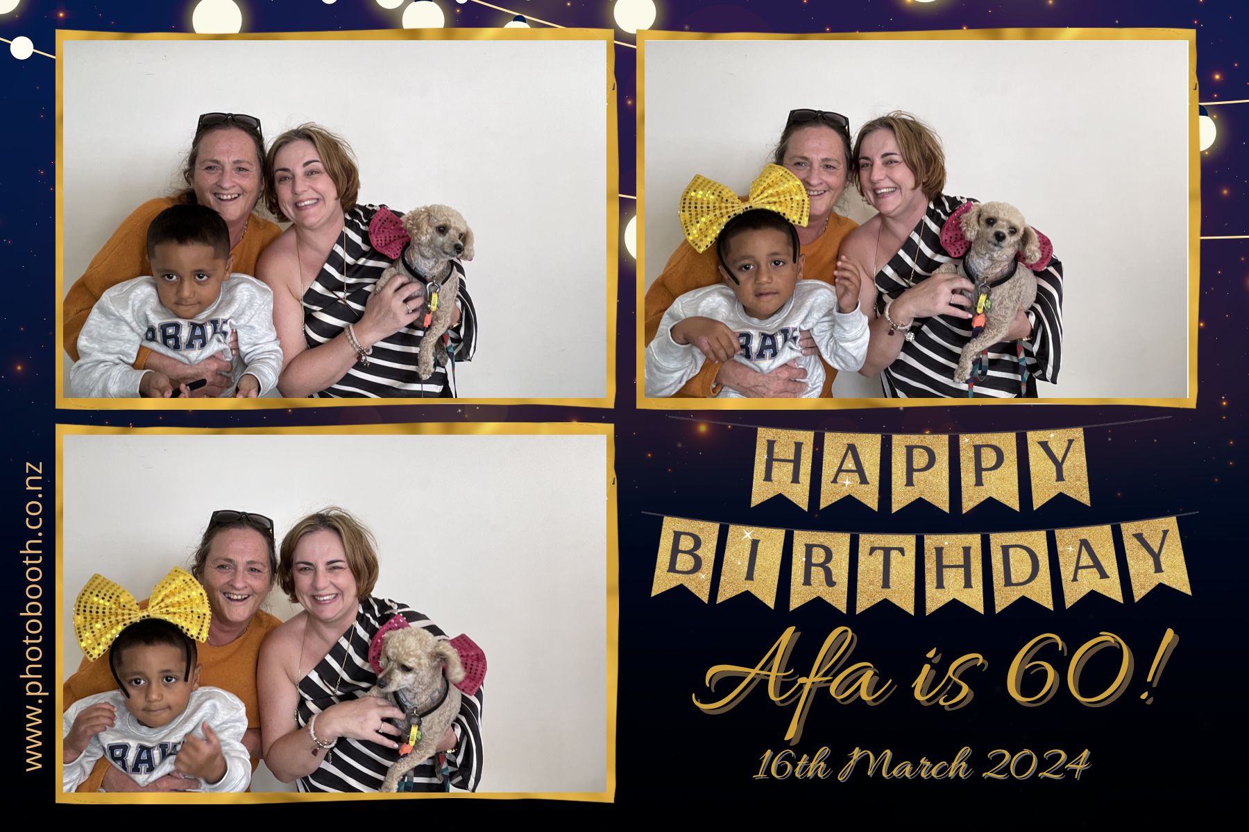 Afa's 60th | View more photos from the event at gallery.photobooth.co.nz/u/SelfieCentral/Afas-60th