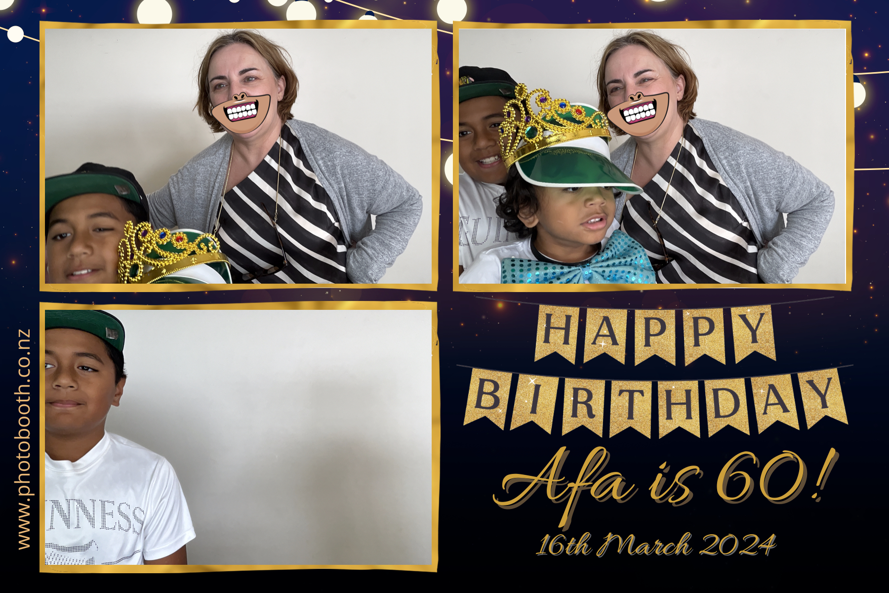 Afa's 60th | View more photos from the event at gallery.photobooth.co.nz/u/SelfieCentral/Afas-60th