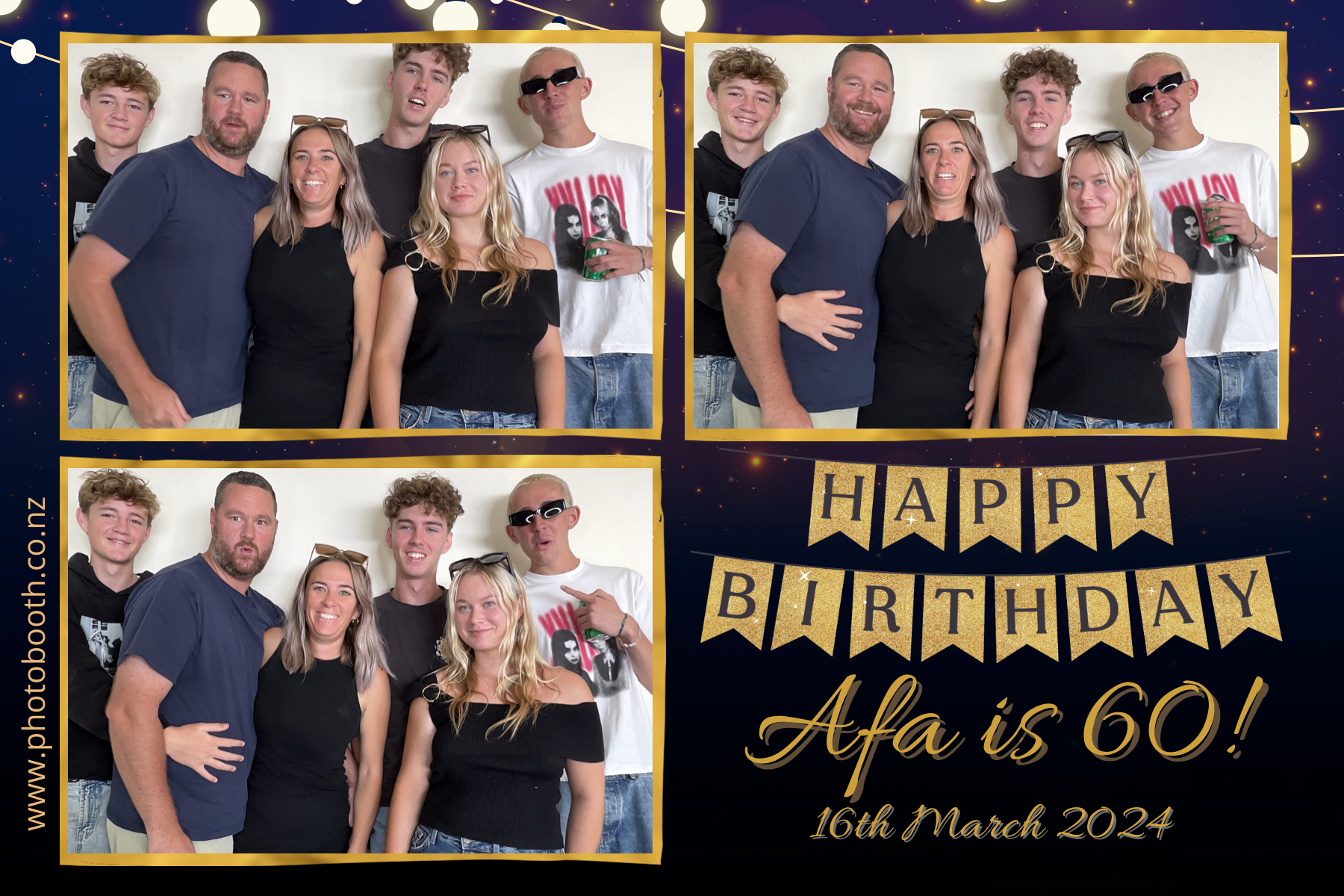 Afa's 60th | View more photos from the event at gallery.photobooth.co.nz/u/SelfieCentral/Afas-60th