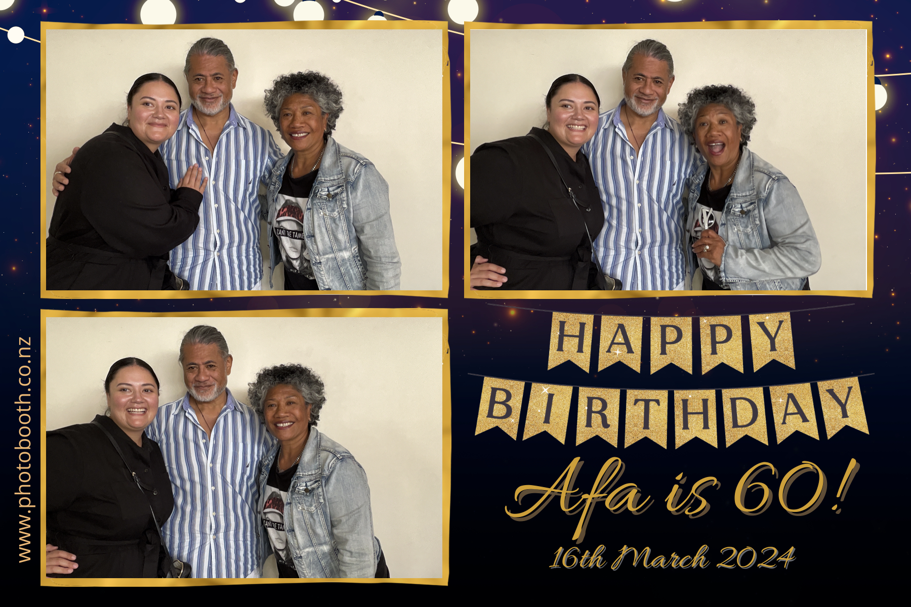 Afa's 60th | View more photos from the event at gallery.photobooth.co.nz/u/SelfieCentral/Afas-60th