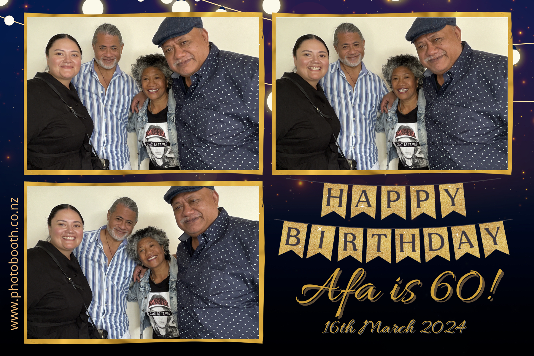 Afa's 60th | View more photos from the event at gallery.photobooth.co.nz/u/SelfieCentral/Afas-60th