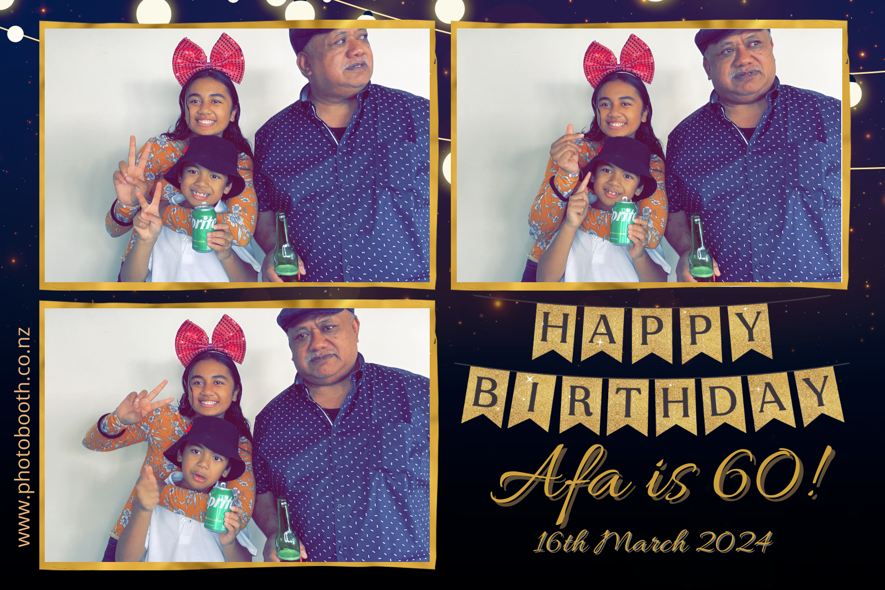 Afa's 60th | View more photos from the event at gallery.photobooth.co.nz/u/SelfieCentral/Afas-60th