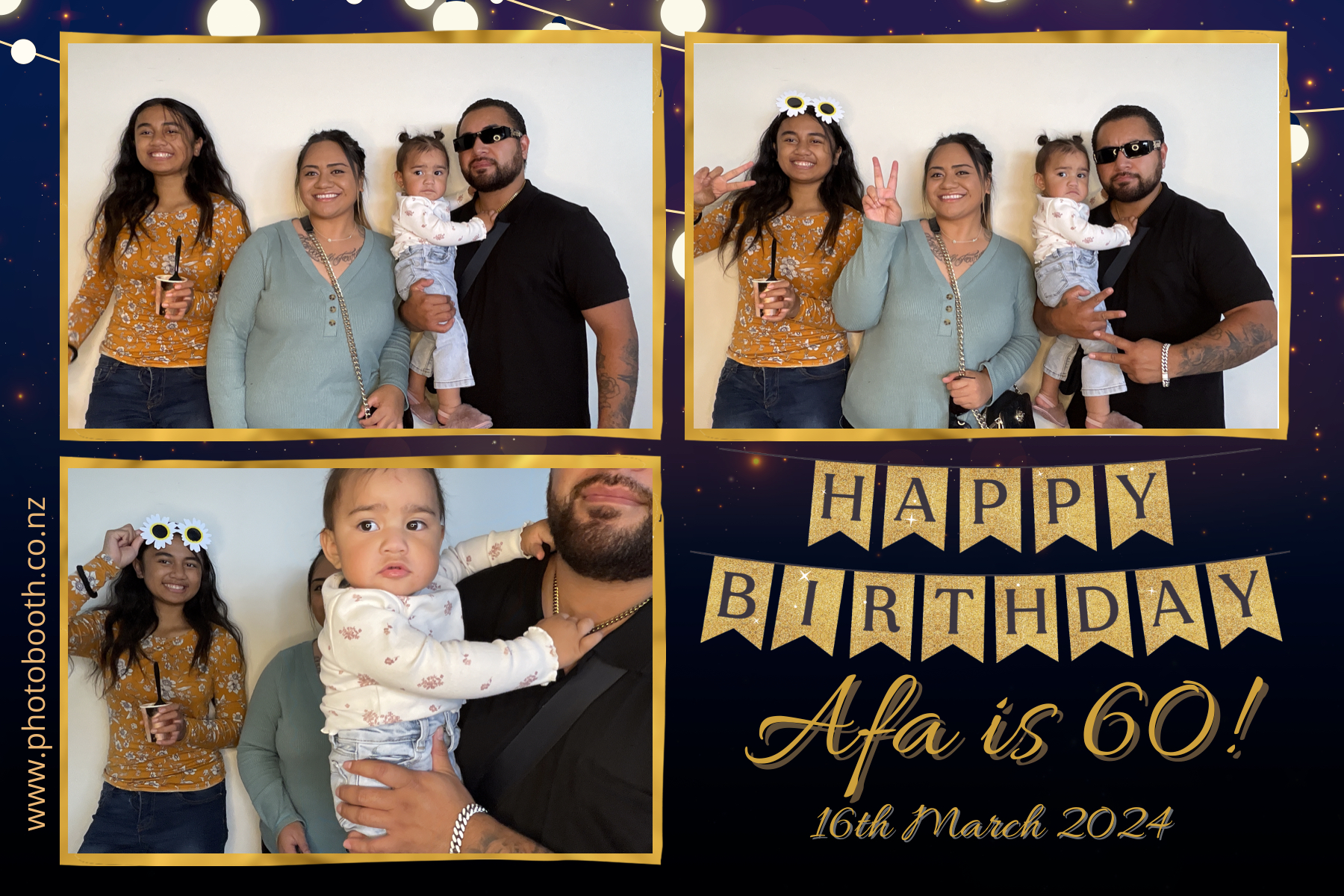 Afa's 60th | View more photos from the event at gallery.photobooth.co.nz/u/SelfieCentral/Afas-60th