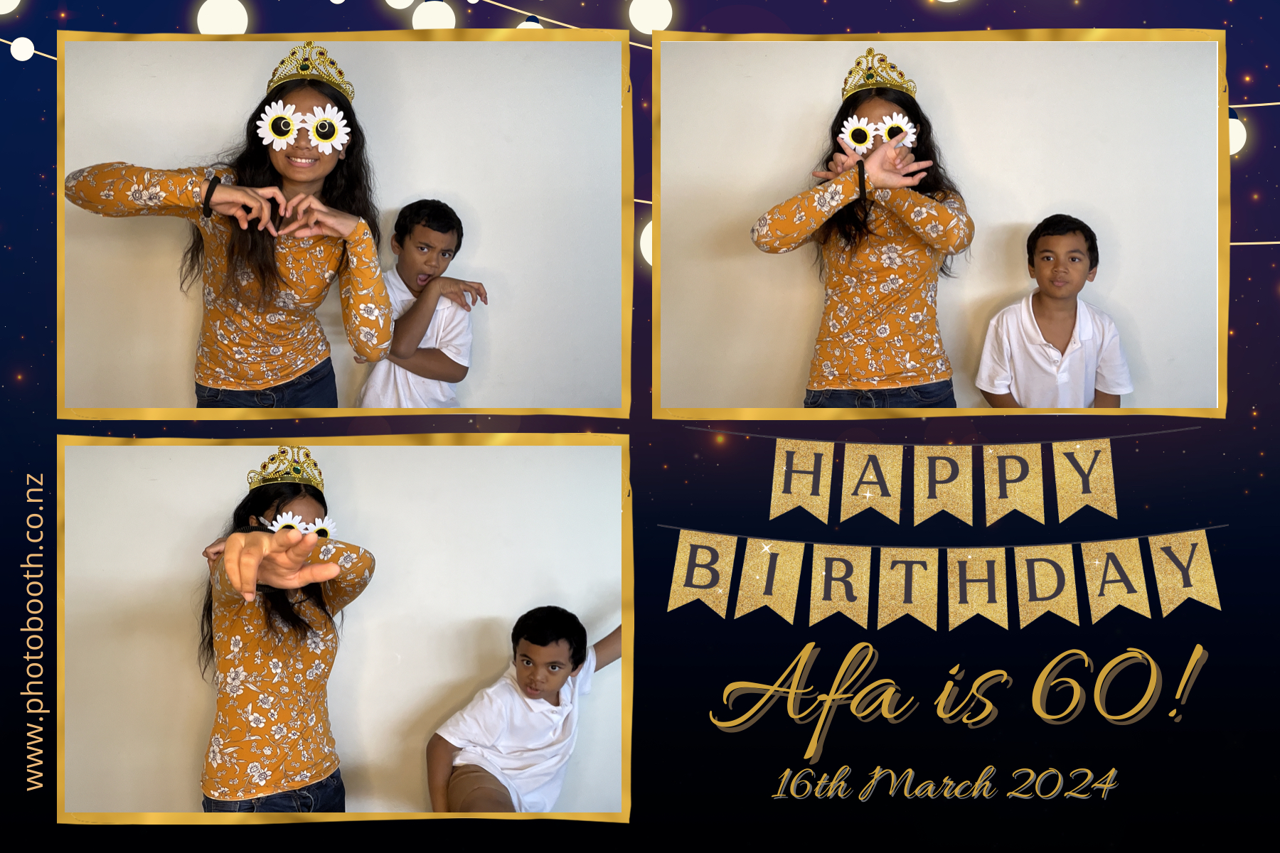 Afa's 60th | View more photos from the event at gallery.photobooth.co.nz/u/SelfieCentral/Afas-60th