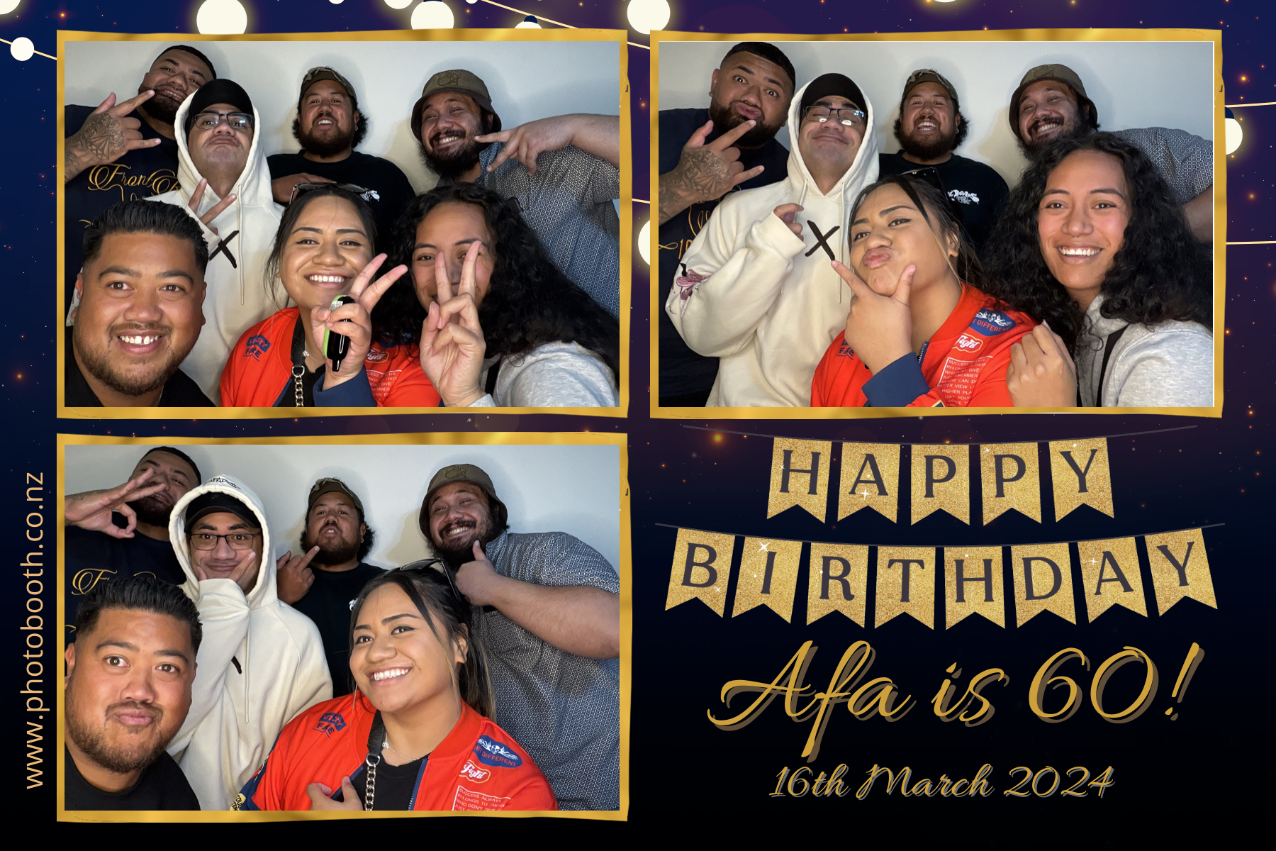 Afa's 60th | View more photos from the event at gallery.photobooth.co.nz/u/SelfieCentral/Afas-60th
