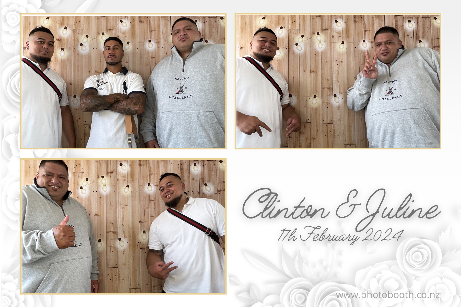 Clinton & Juline's Wedding | View more photos from the event at gallery.photobooth.co.nz/u/SelfieCentral/Clinton-Julines-Wedding