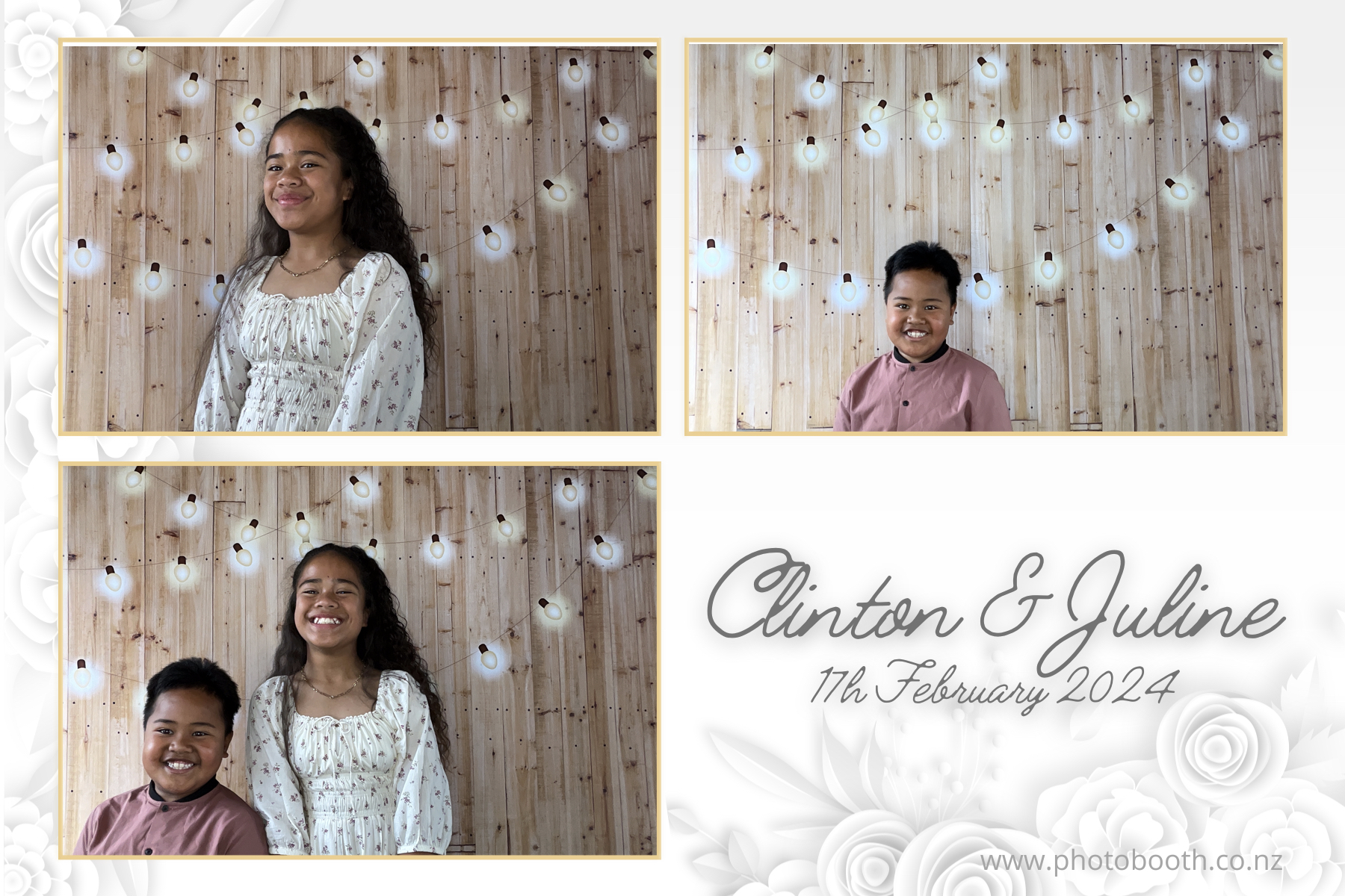 Clinton & Juline's Wedding | View more photos from the event at gallery.photobooth.co.nz/u/SelfieCentral/Clinton-Julines-Wedding