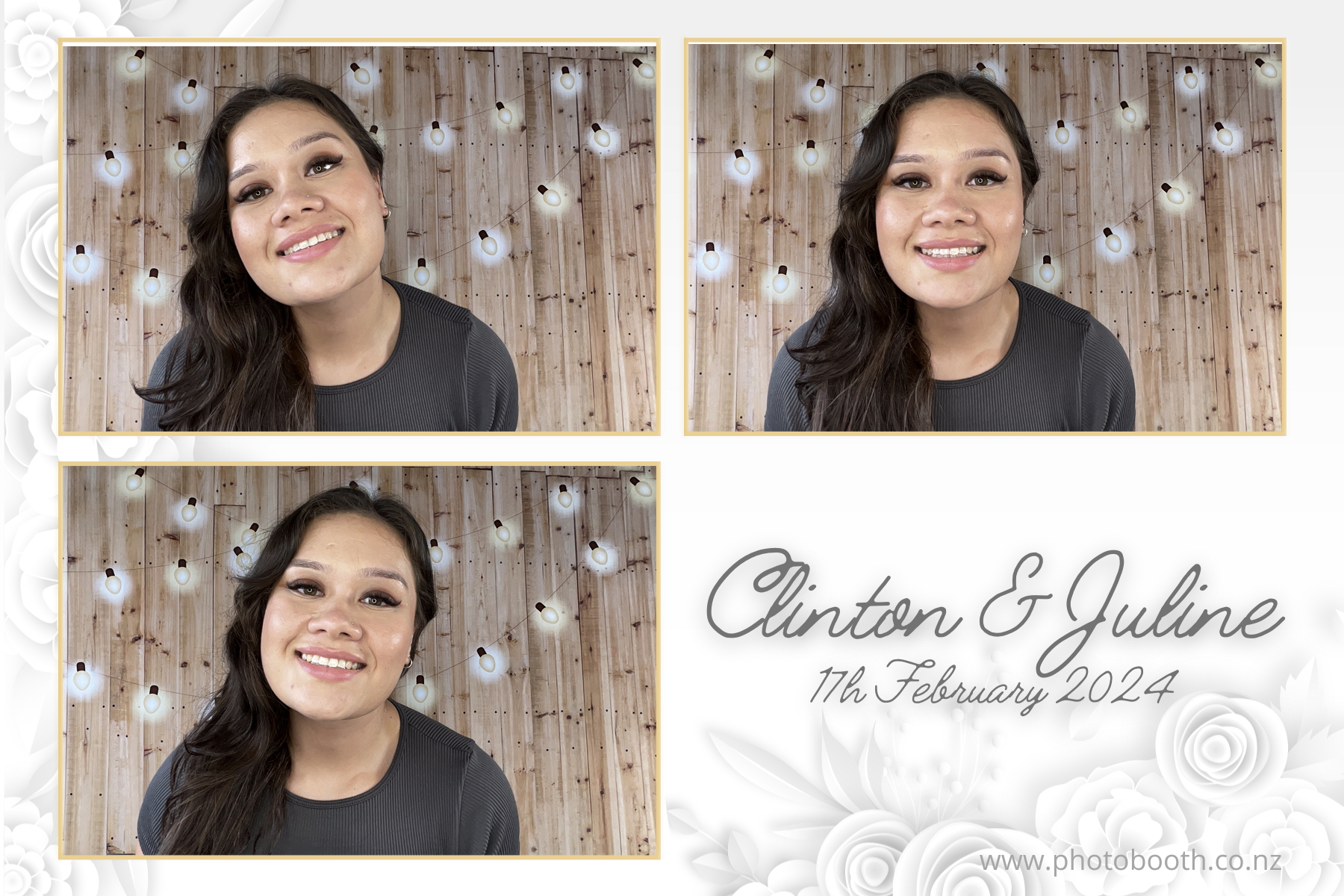 Clinton & Juline's Wedding | View more photos from the event at gallery.photobooth.co.nz/u/SelfieCentral/Clinton-Julines-Wedding