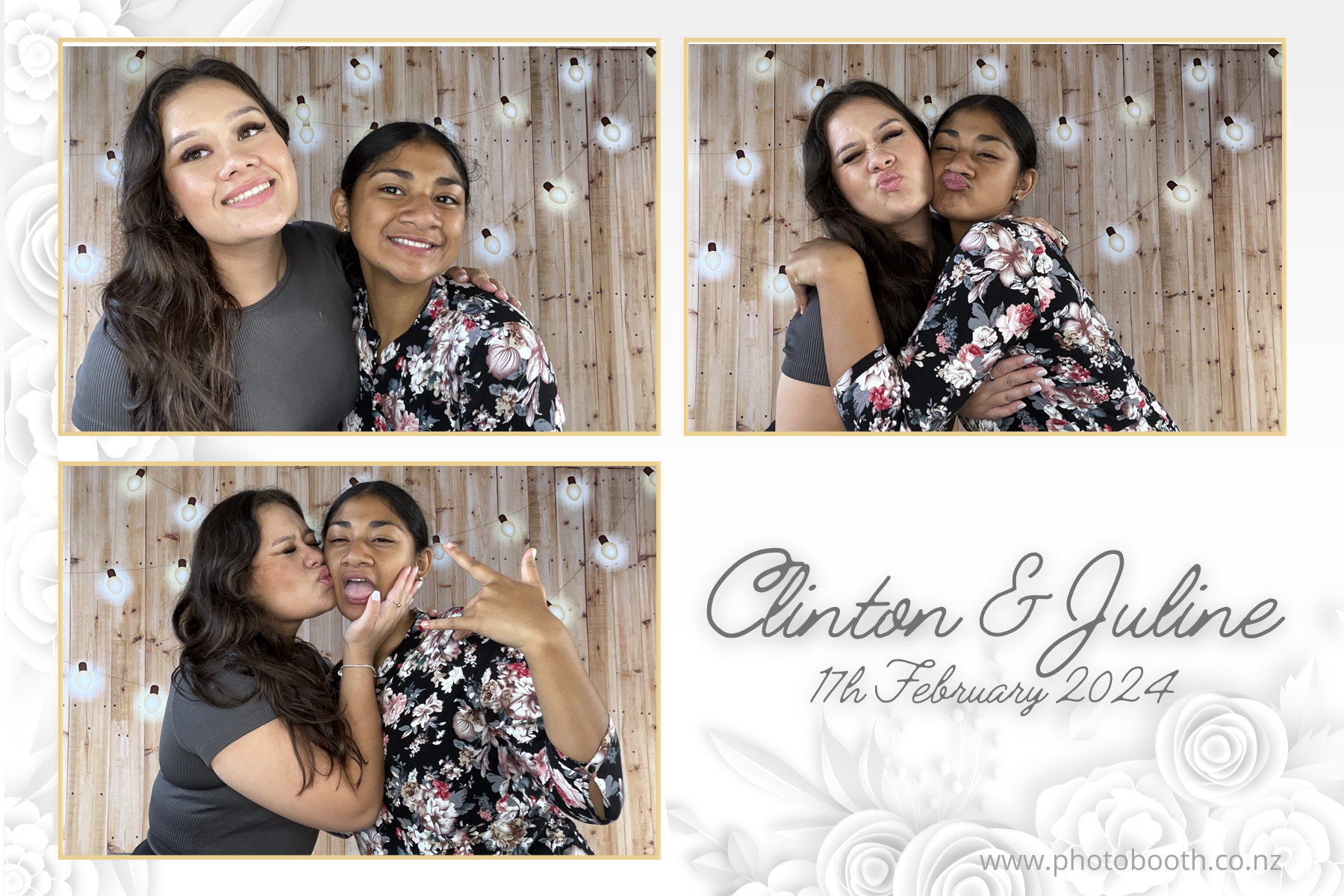 Clinton & Juline's Wedding | View more photos from the event at gallery.photobooth.co.nz/u/SelfieCentral/Clinton-Julines-Wedding