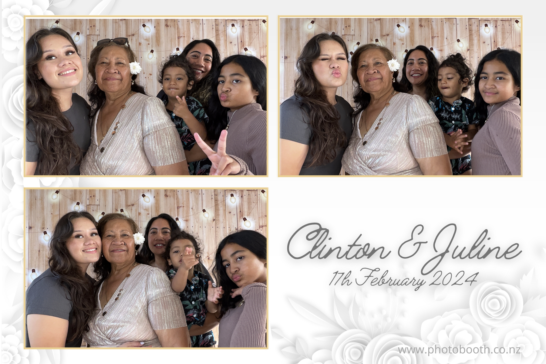 Clinton & Juline's Wedding | View more photos from the event at gallery.photobooth.co.nz/u/SelfieCentral/Clinton-Julines-Wedding