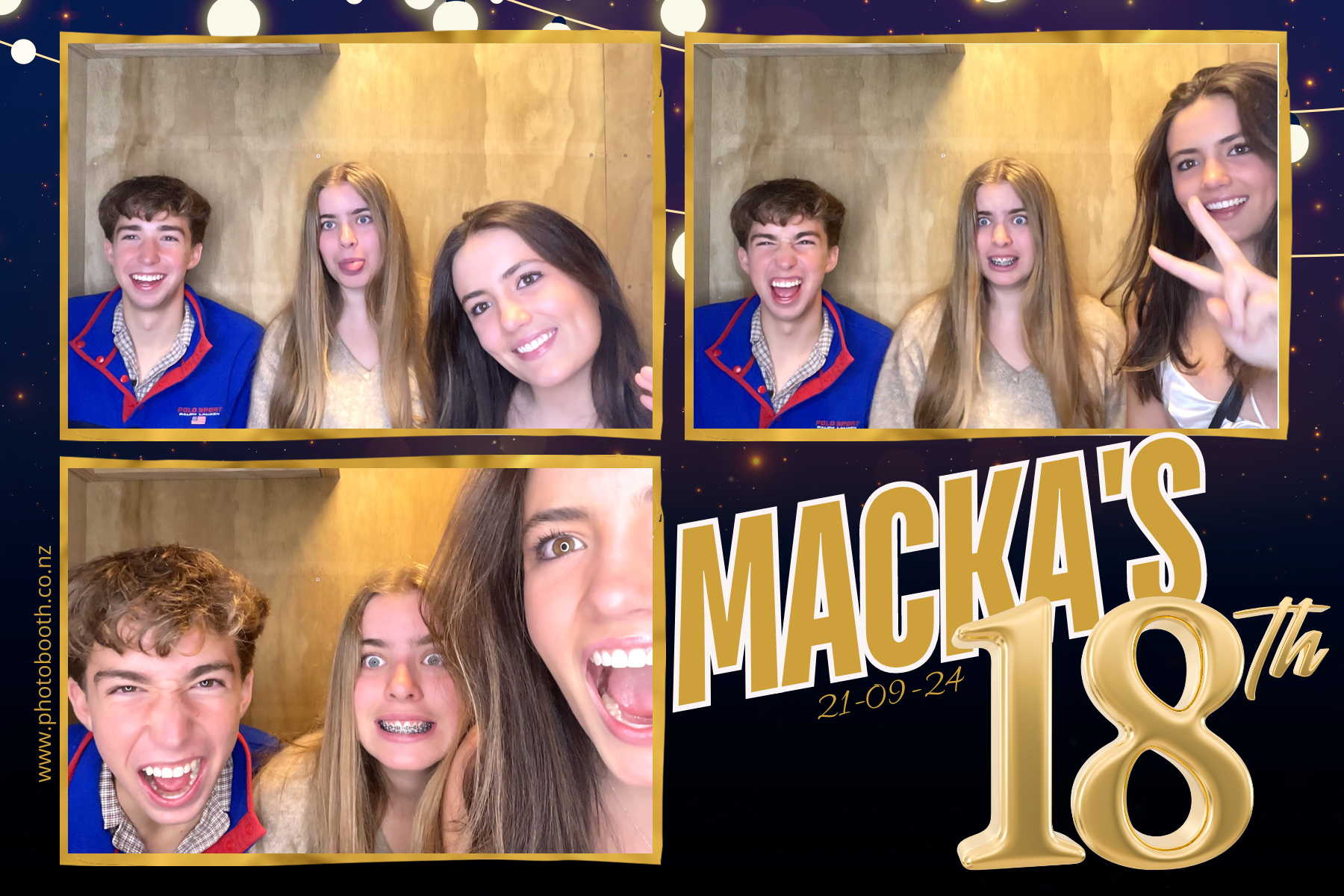 Hugo's 18th | View more photos from the event at gallery.photobooth.co.nz/u/SelfieCentral/Hugos-18th