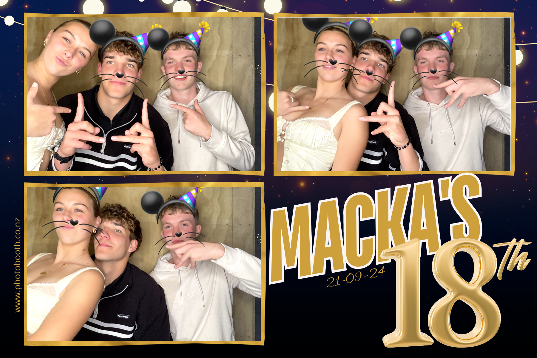 Hugo's 18th | View more photos from the event at gallery.photobooth.co.nz/u/SelfieCentral/Hugos-18th