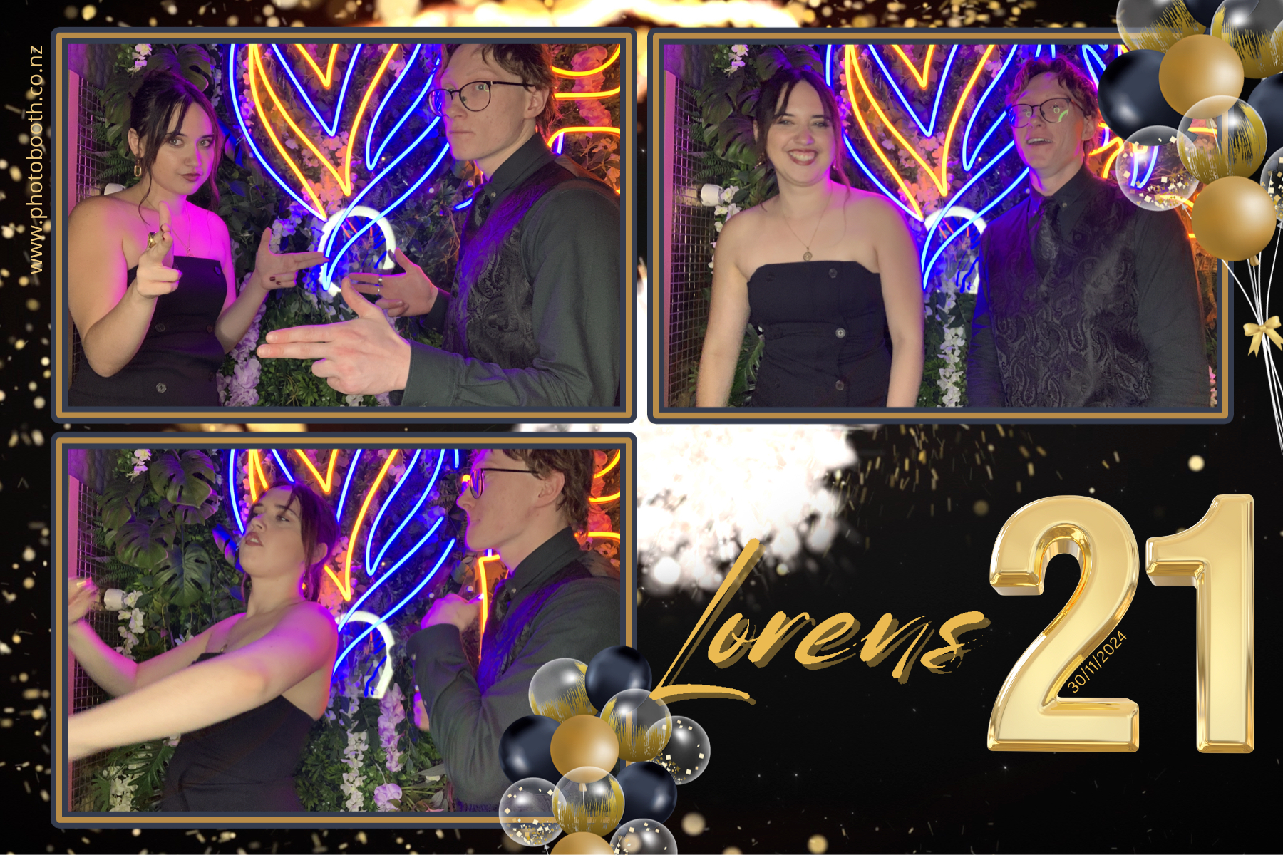 Lorens 21st | View more photos from the event at gallery.photobooth.co.nz/u/SelfieCentral/Lorens-21st