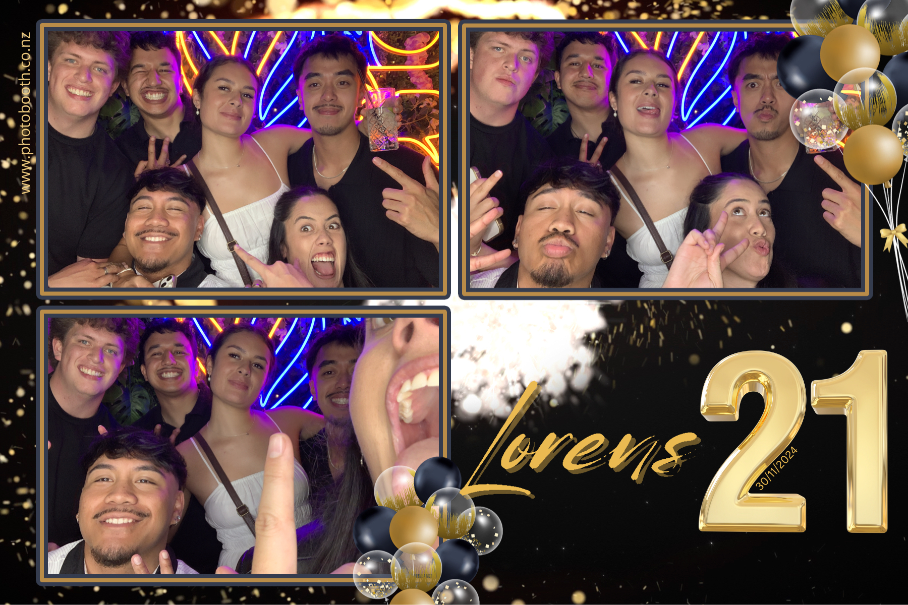 Lorens 21st | View more photos from the event at gallery.photobooth.co.nz/u/SelfieCentral/Lorens-21st