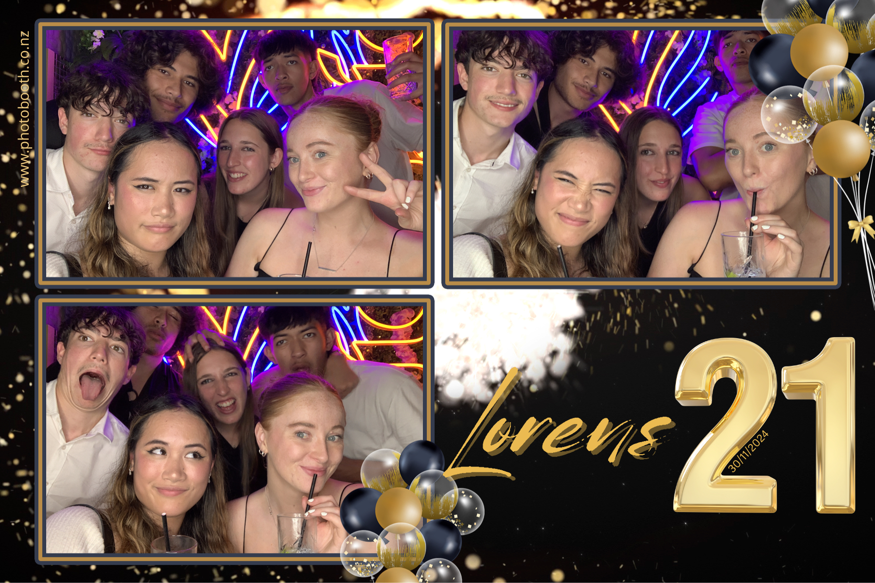 Lorens 21st | View more photos from the event at gallery.photobooth.co.nz/u/SelfieCentral/Lorens-21st