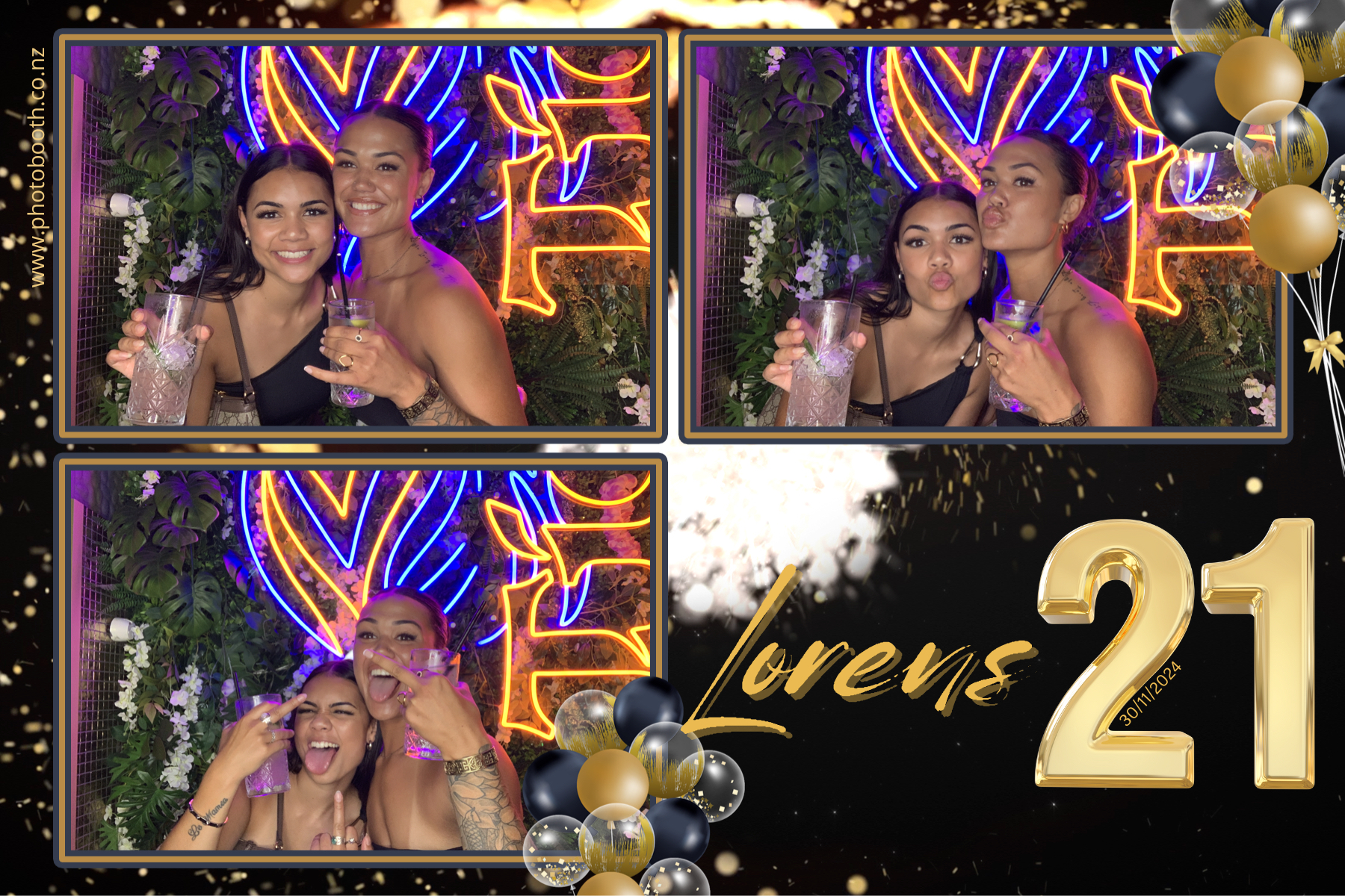 Lorens 21st | View more photos from the event at gallery.photobooth.co.nz/u/SelfieCentral/Lorens-21st