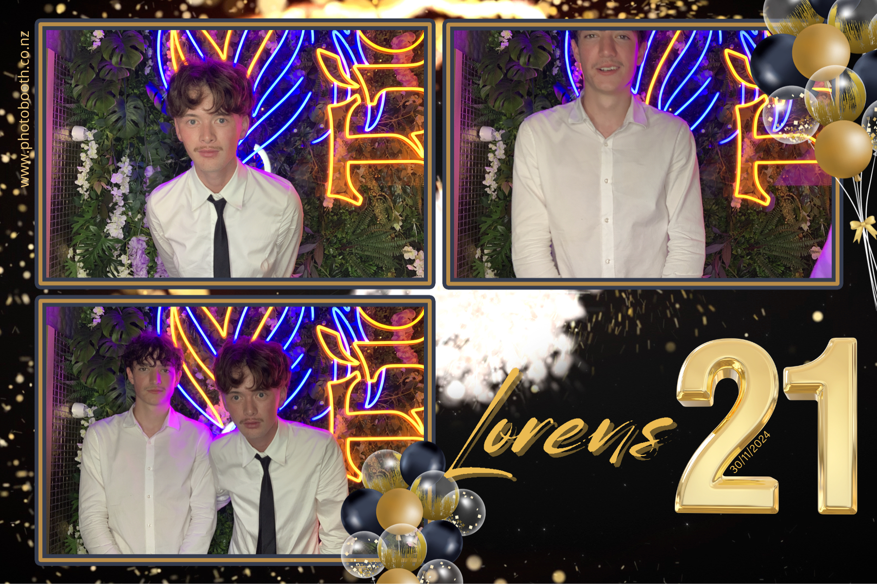 Lorens 21st | View more photos from the event at gallery.photobooth.co.nz/u/SelfieCentral/Lorens-21st