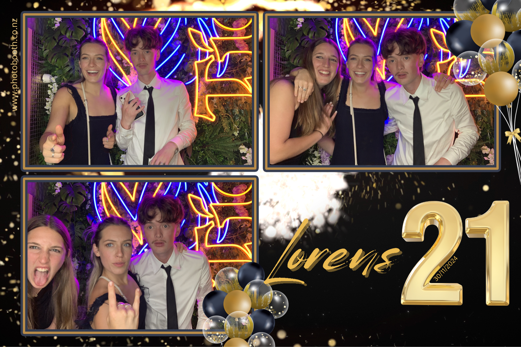 Lorens 21st | View more photos from the event at gallery.photobooth.co.nz/u/SelfieCentral/Lorens-21st